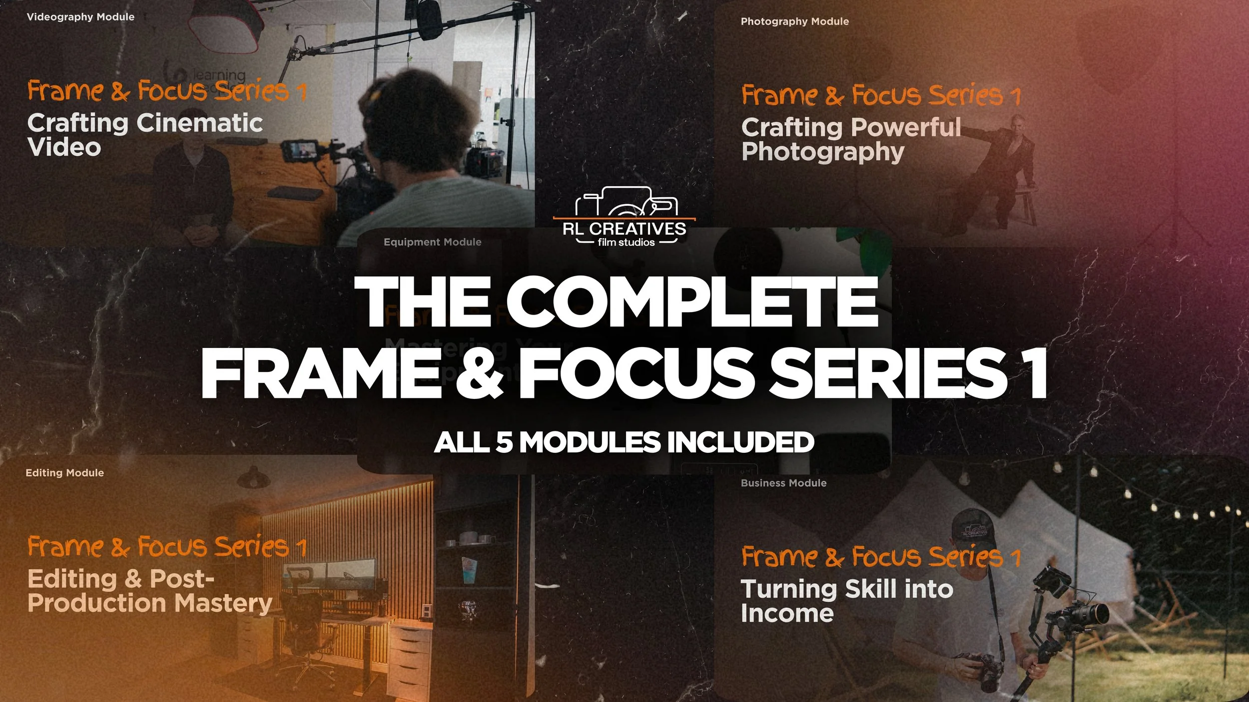 Frame & Focus Series 1 - The Complete Cinematic Filmmaking & Photography Course