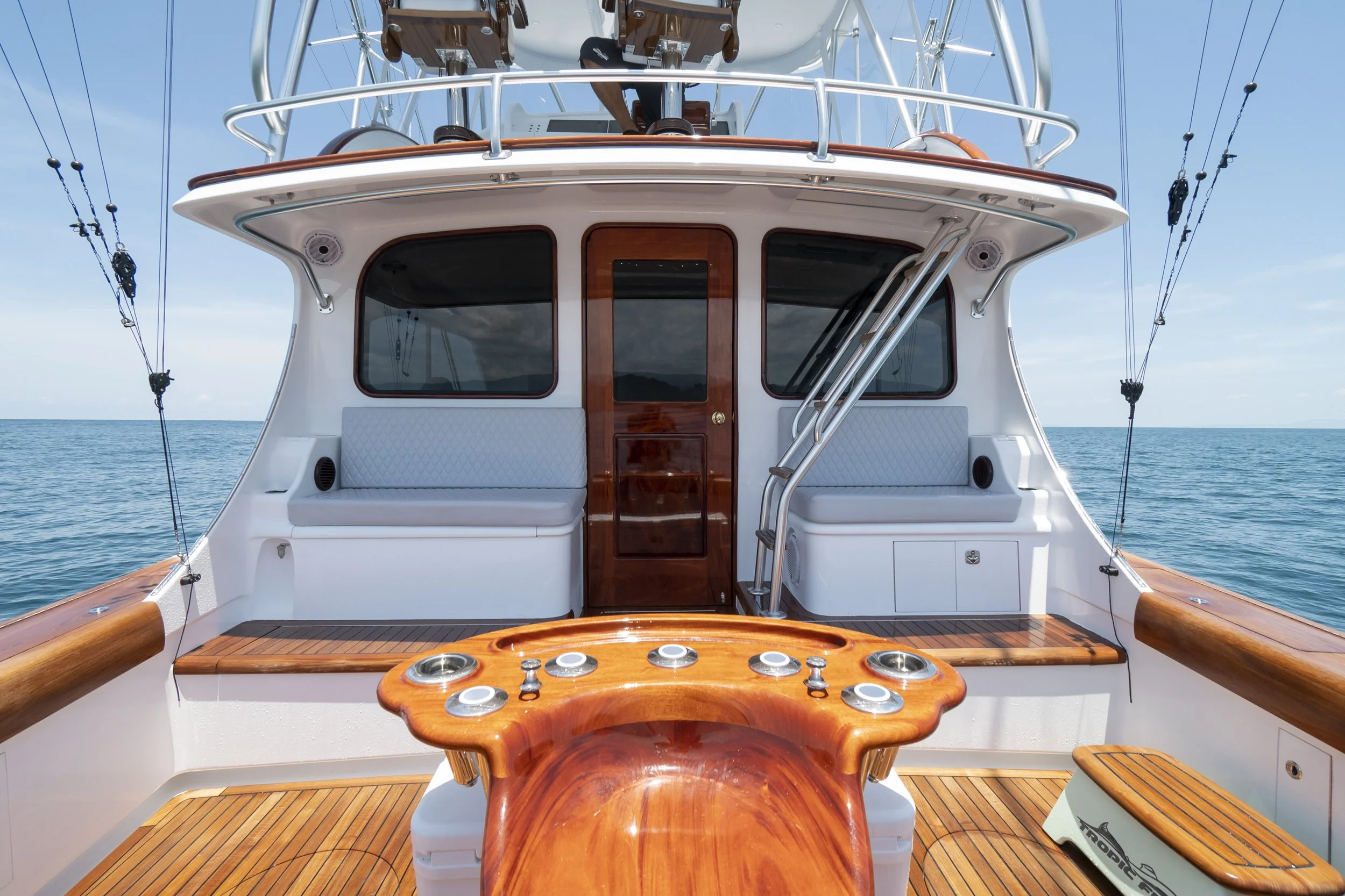 back of yacht
