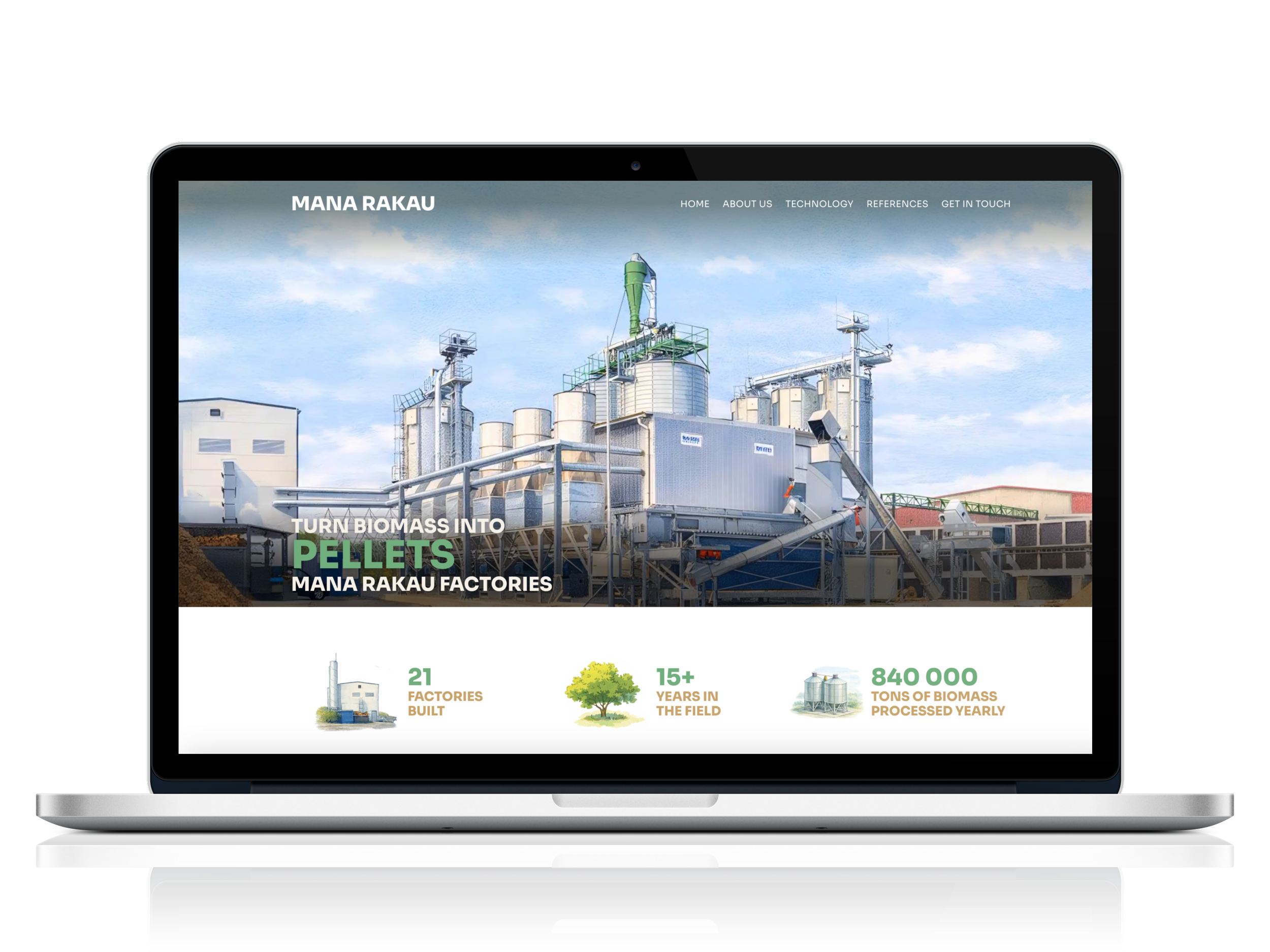 Mana Rakau kodulehe tegemine