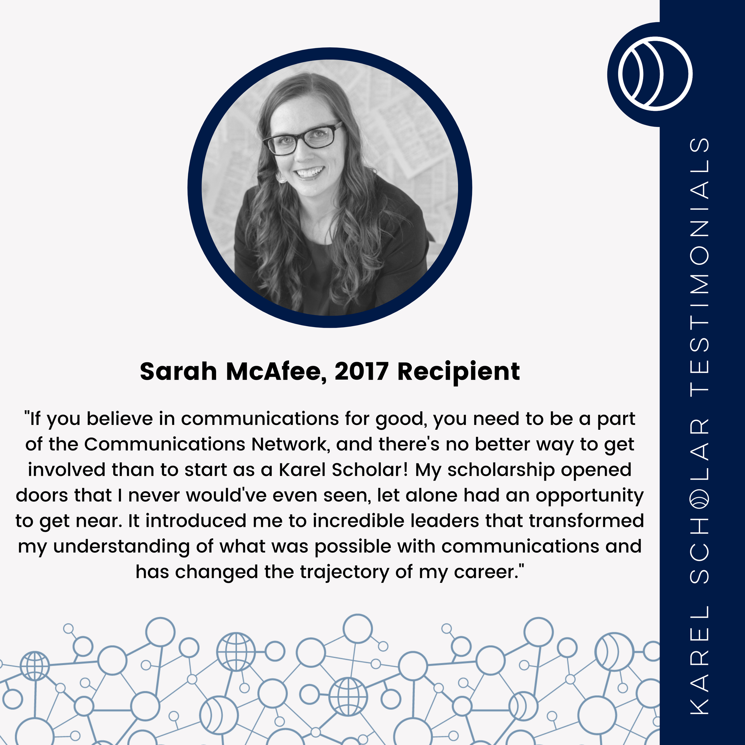 Karel Testimonials_Sarah McAfee 2017 Recipient.png