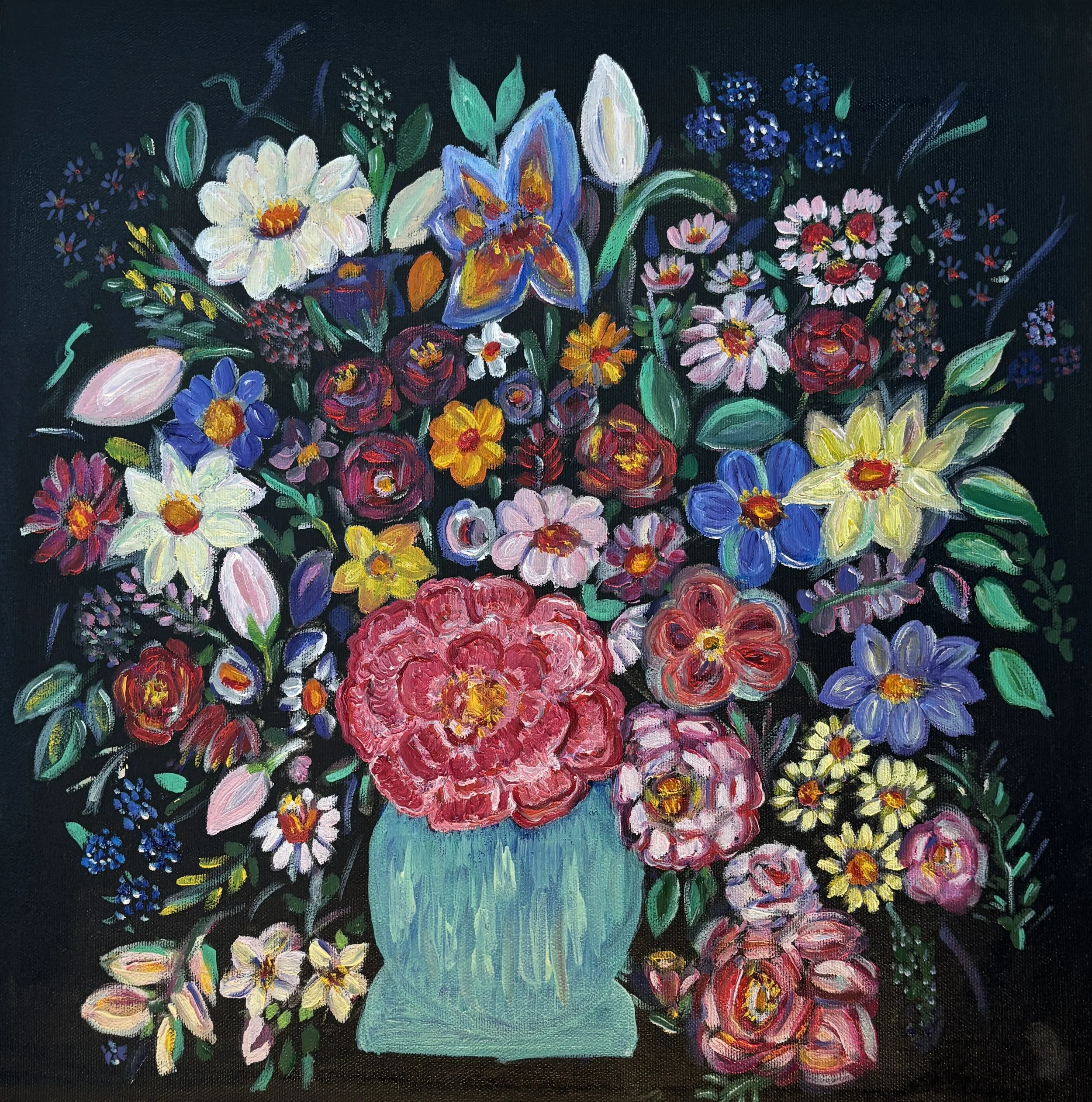 Copy of Nazir_Ayesha_NightGarden_oil_16x16 - Anisa Nazir.JPG
