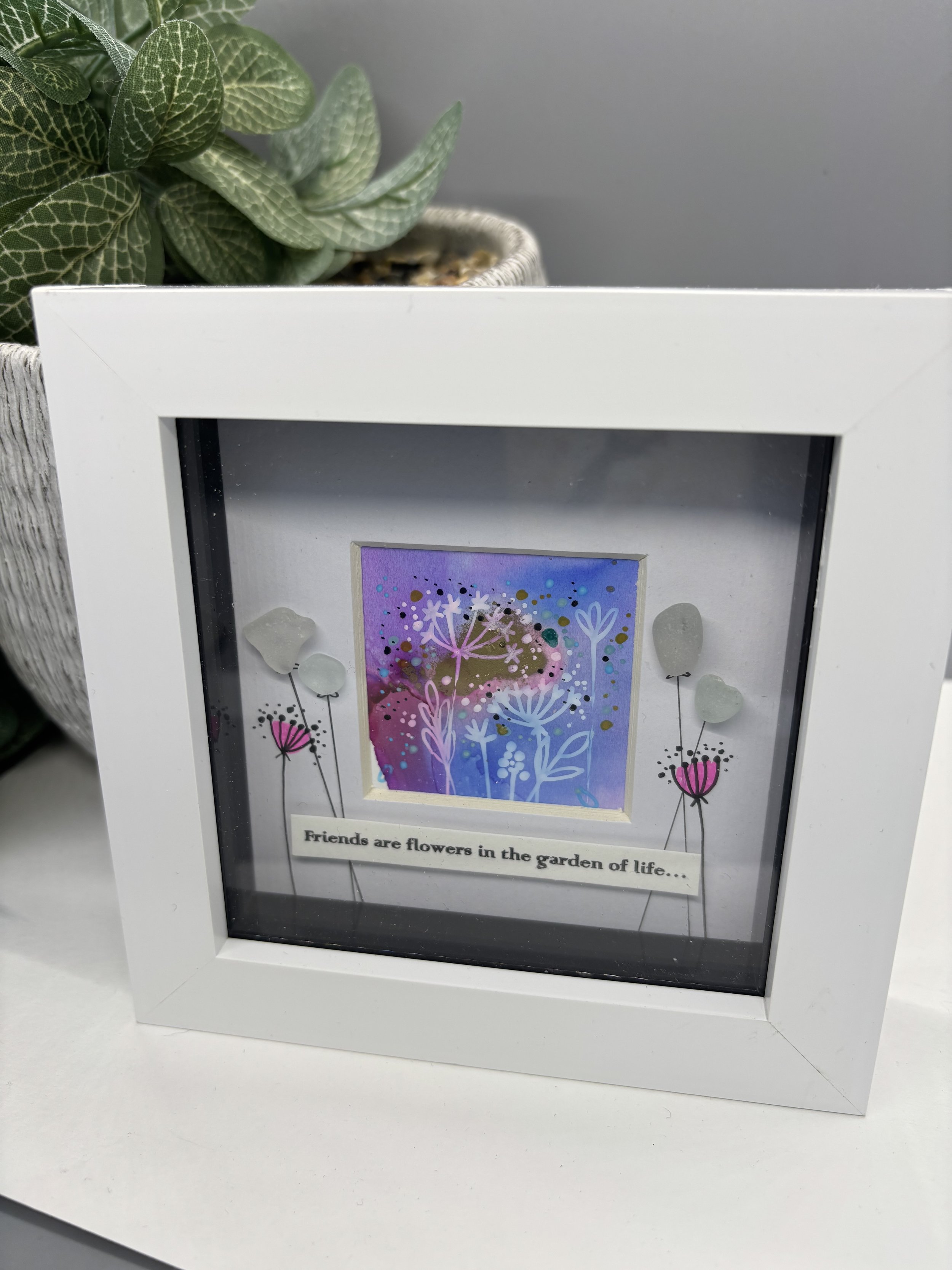 Unique seaglass artwork