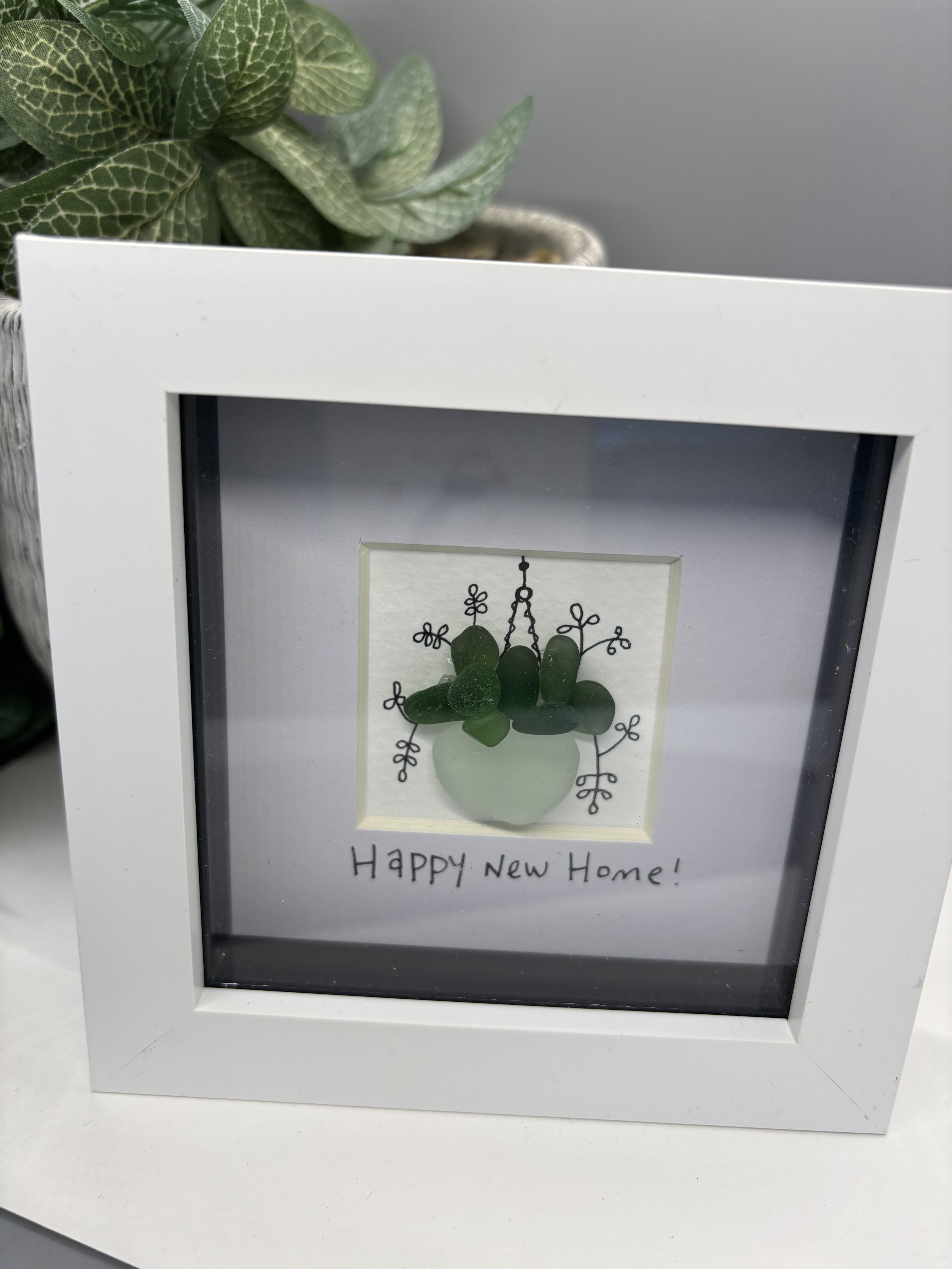 Unique seaglass artwork