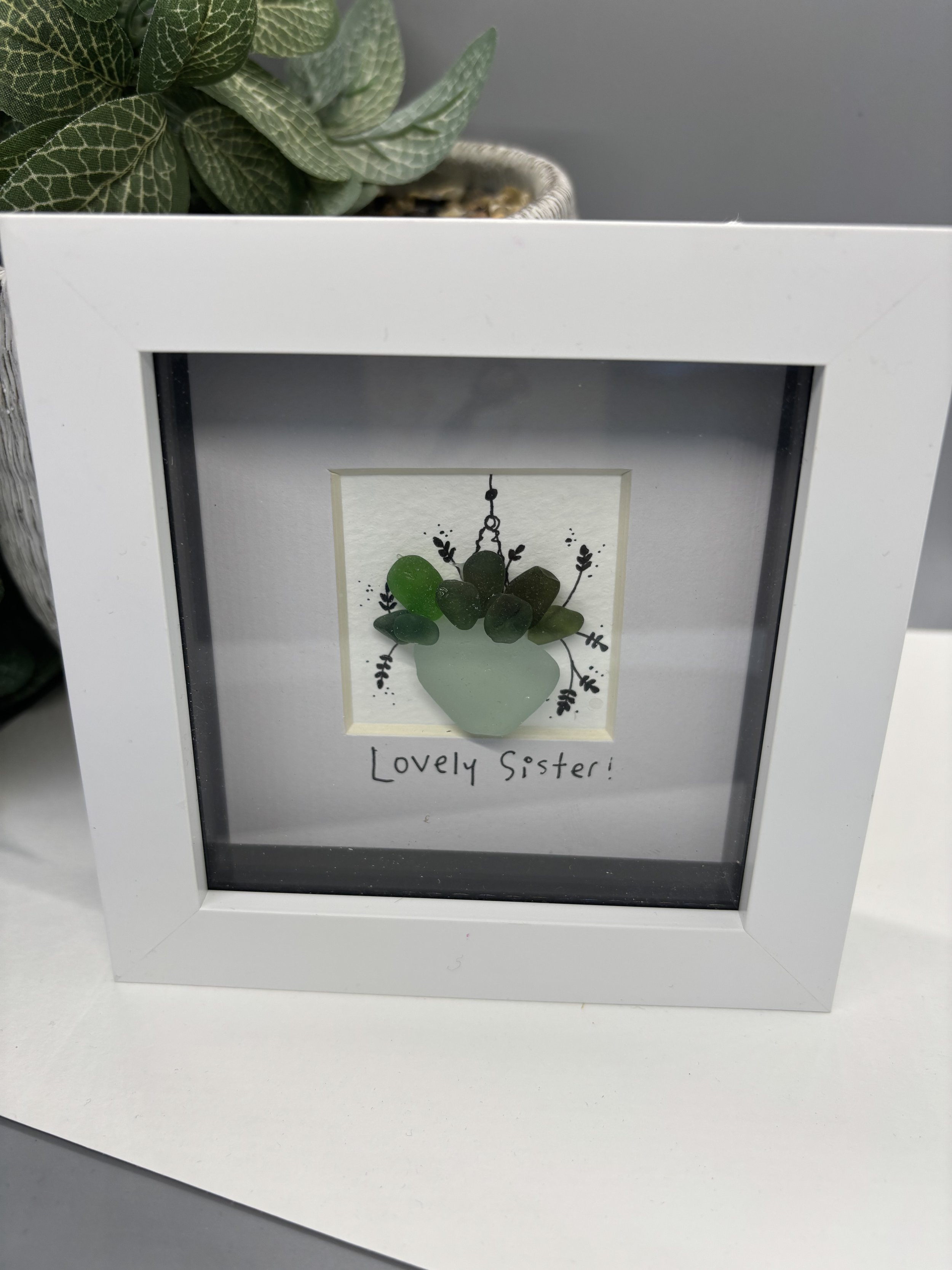 Unique seaglass artwork