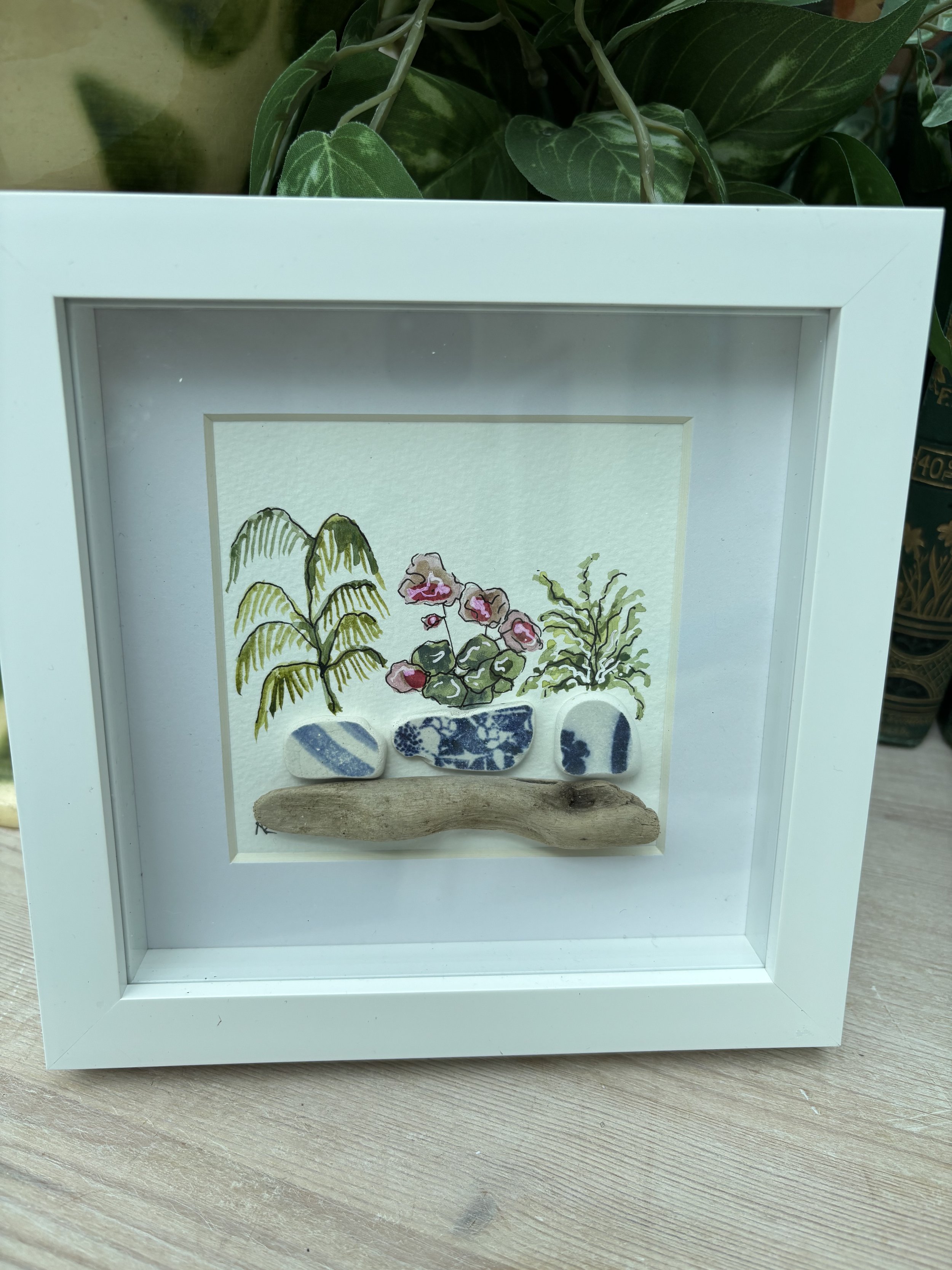 Unique seaglass artwork