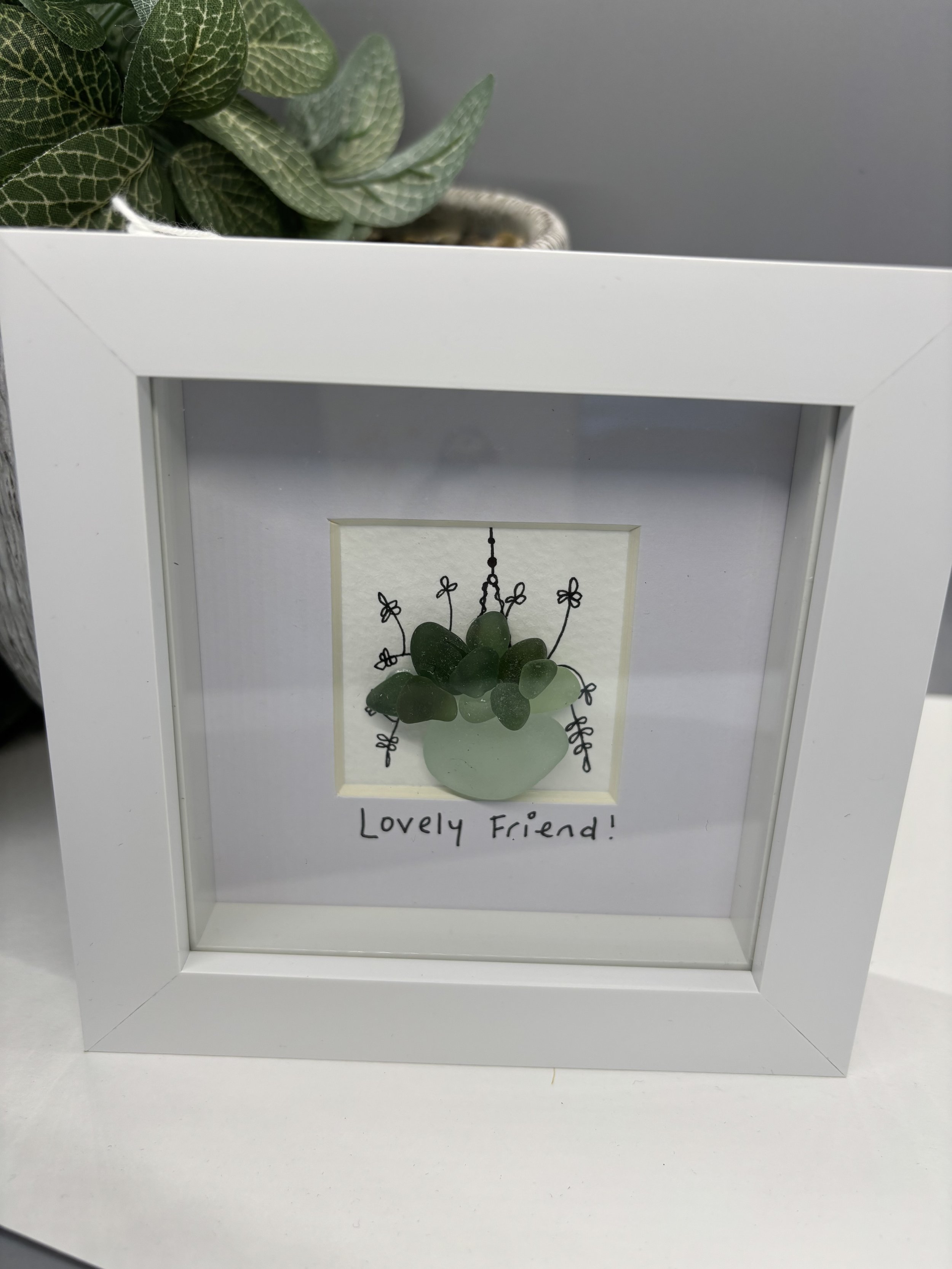 Unique seaglass artwork