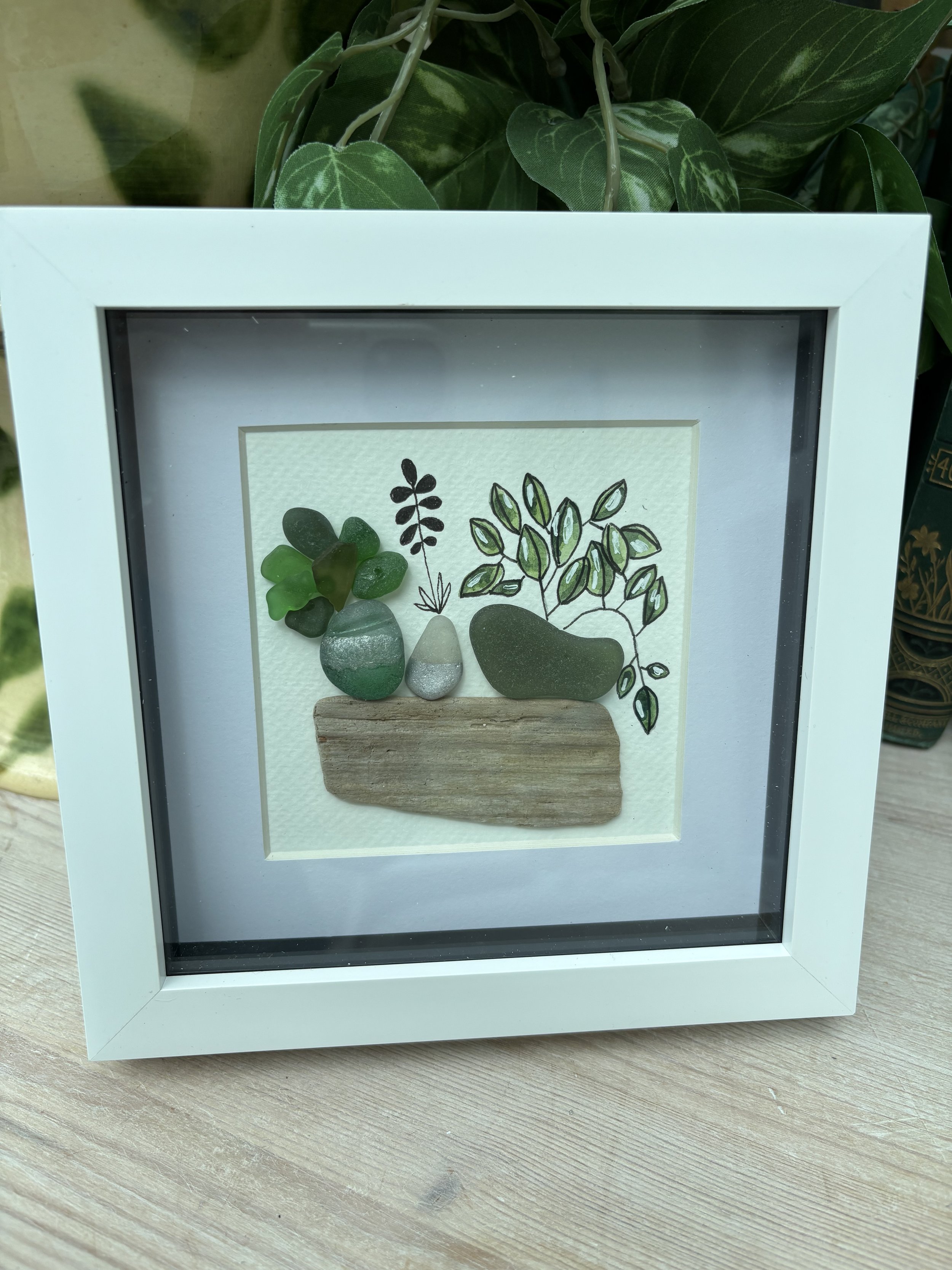 Unique seaglass artwork