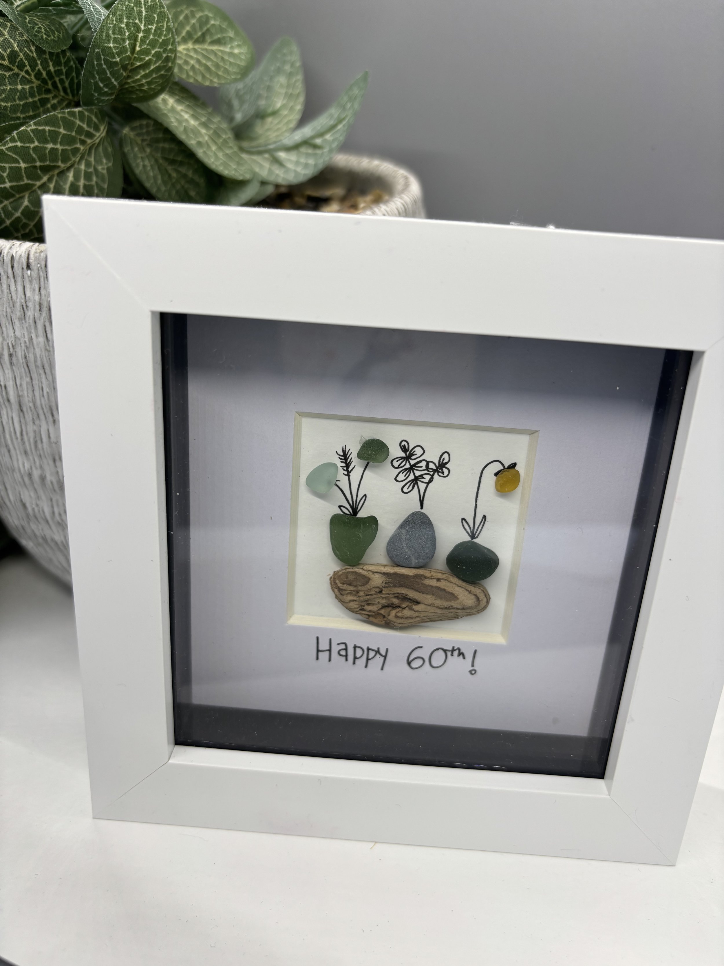 Unique seaglass artwork