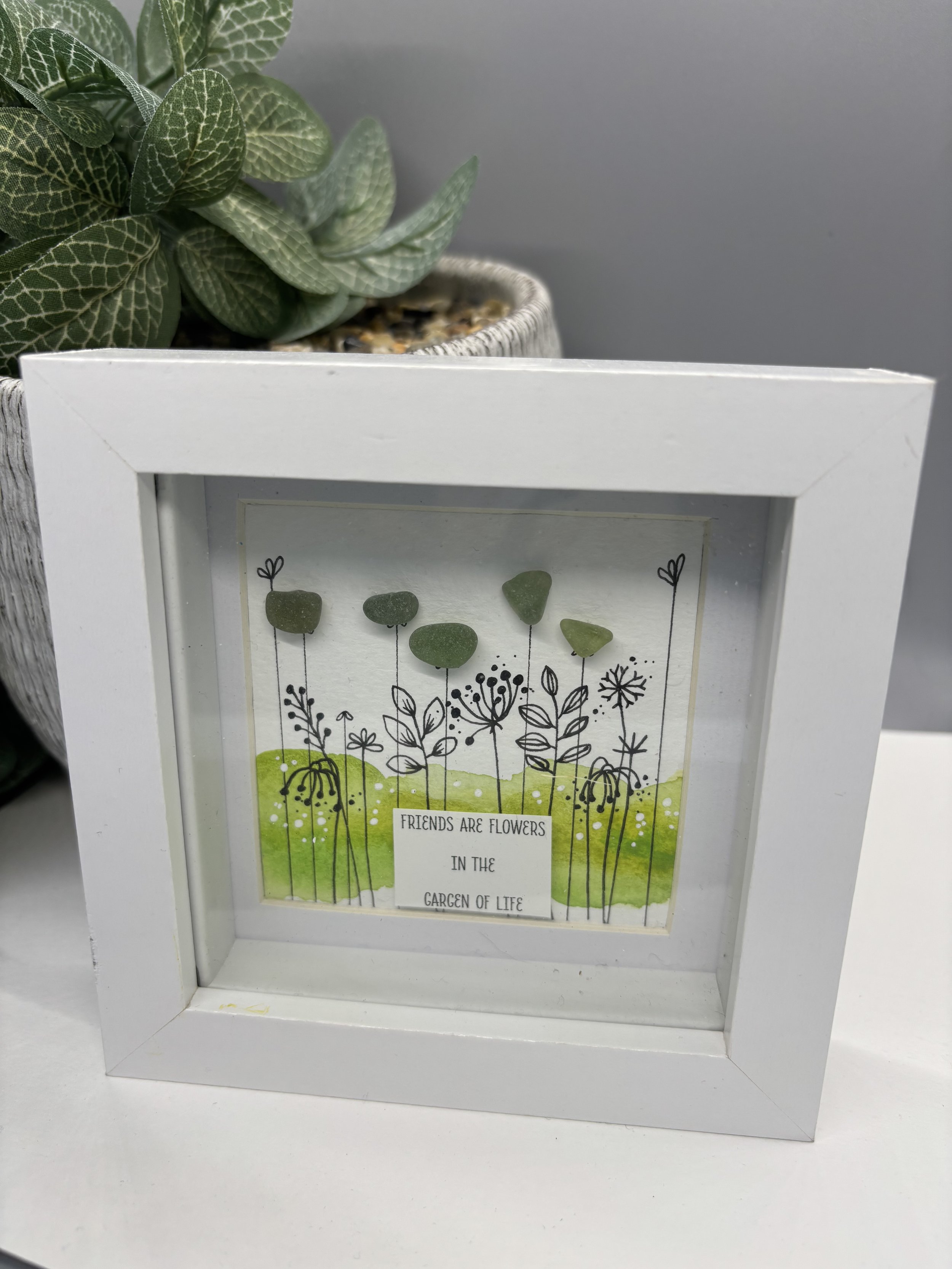 Unique seaglass artwork