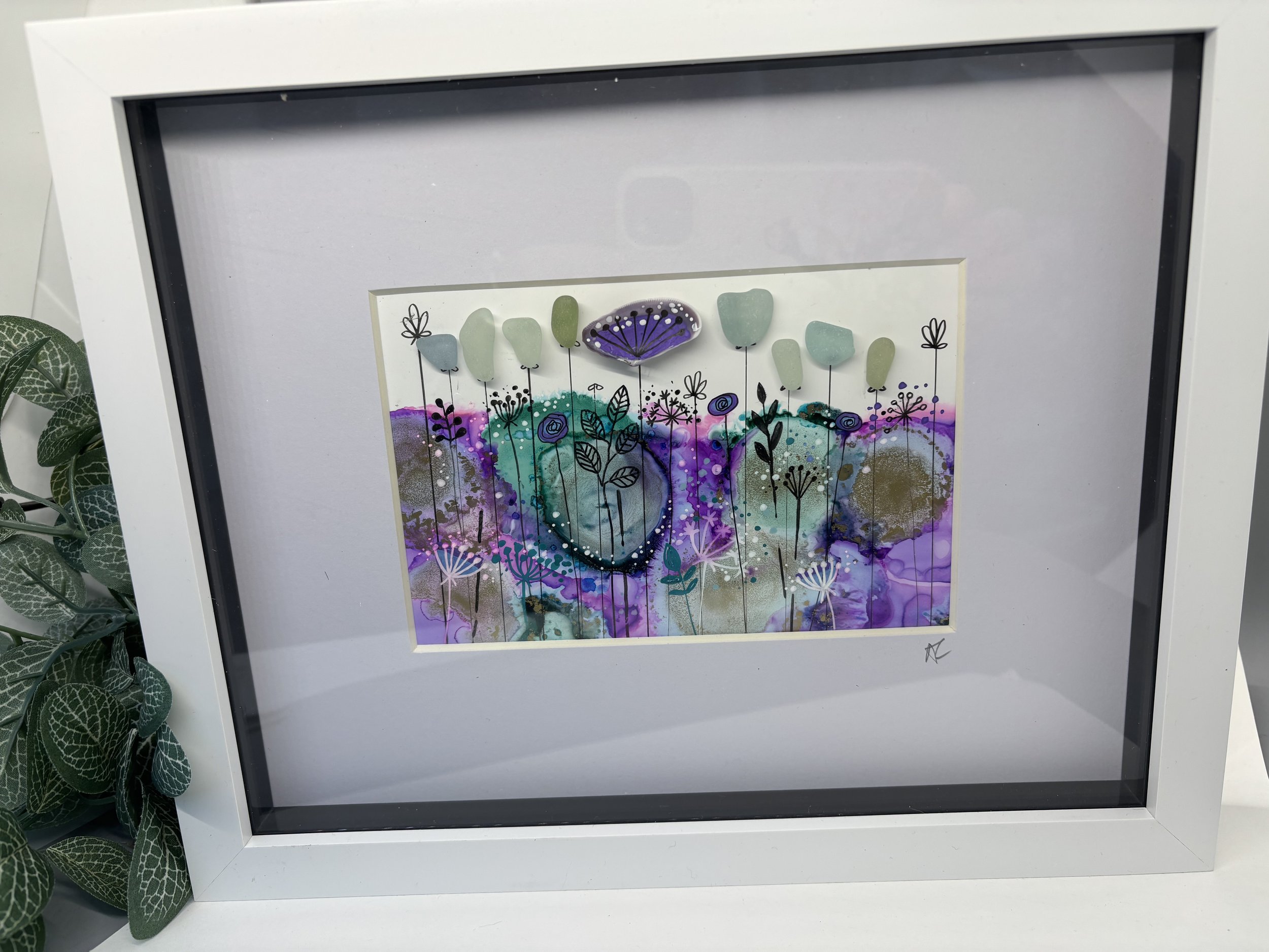Unique seaglass artwork