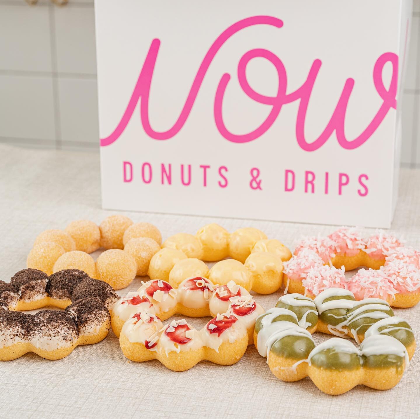 We never miss an opportunity for mochi donuts! One of each please! 🙋

From L to R: Cinnamon Sugar, Mango, Strawberry Coconut, Oreo, Pink Blossom (Raspberry with White Chocolate), Matcha with Cream Cheese

What flavor would you like to see next?