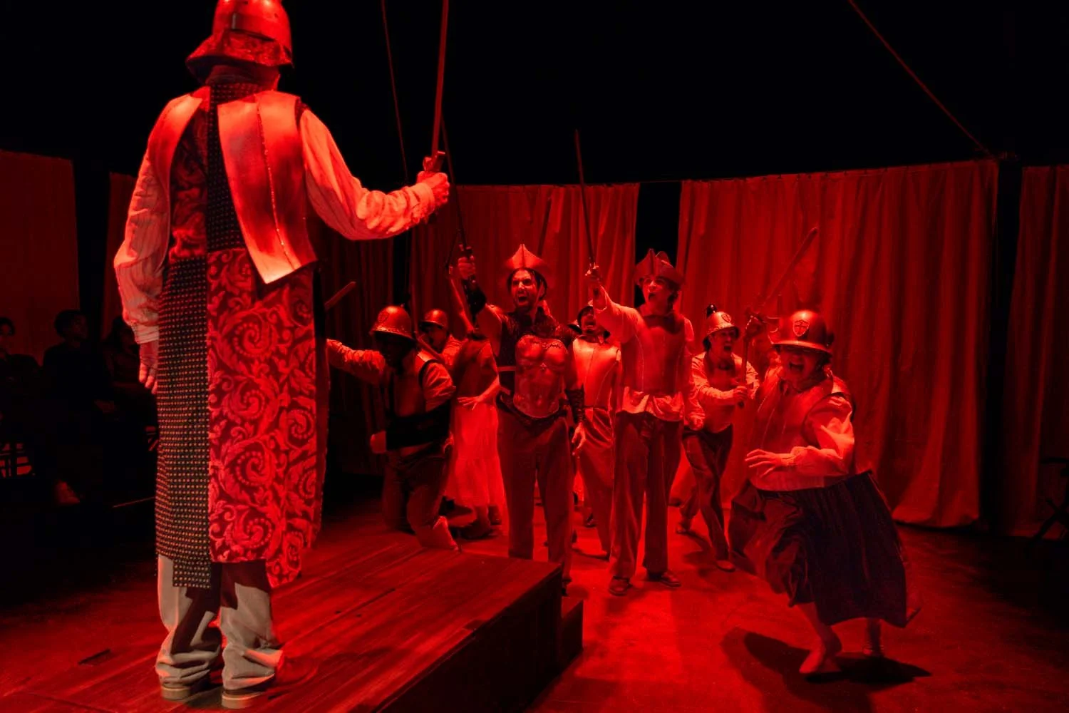 The ensemble of PIPPIN at Reboot Theatre.