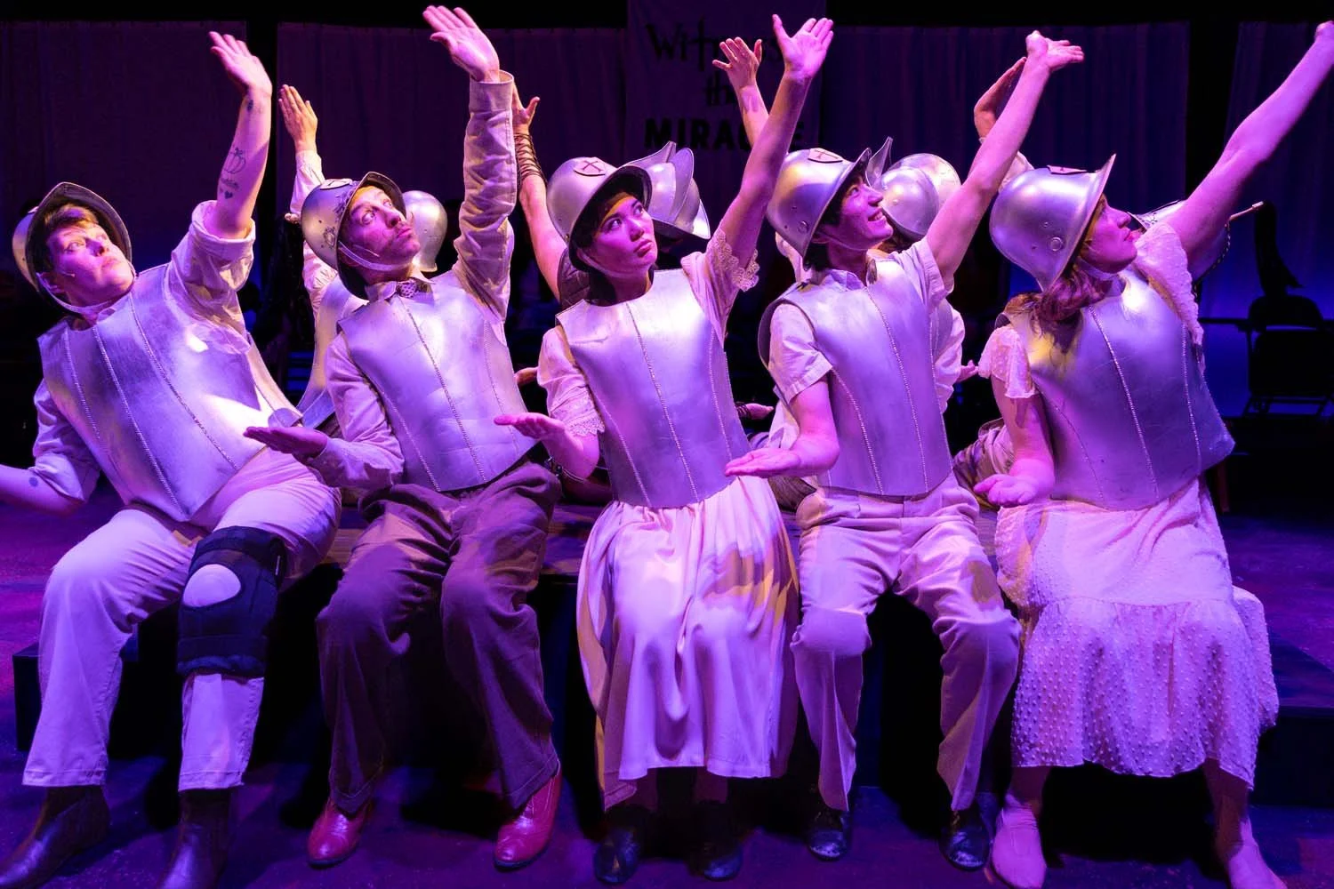 The ensemble of PIPPIN at Reboot Theatre.