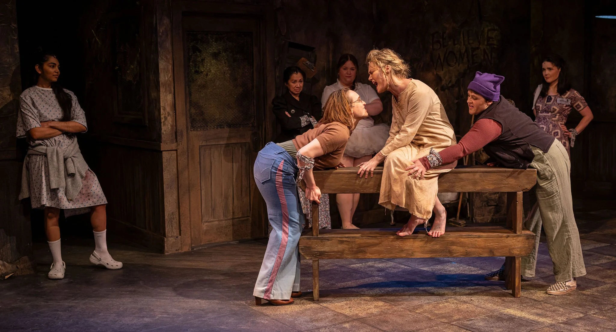 The cast of  MAN OF LA MANCHA at Reboot Theatre Company.