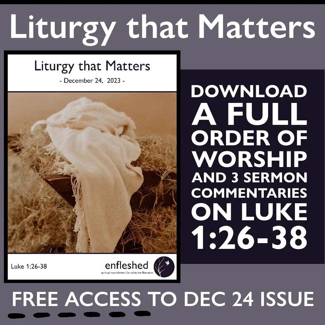 Free access to the liturgy I wrote for Christmas Eve 🇵🇸
enfleshed.com