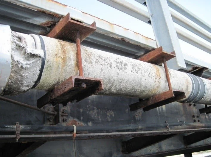 Potential asbestos wrapping on home piping insulation