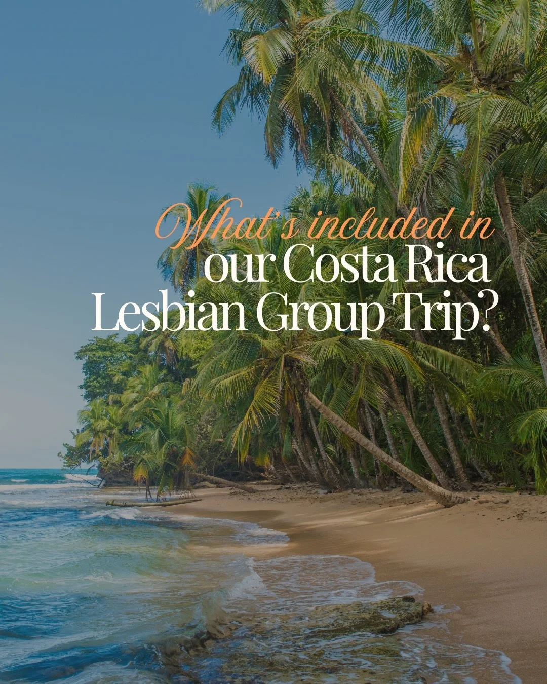 This isn't just a vacation.

It's a chance to relax, reconnect, and experience Costa Rica alongside an amazing community of LGBTQ+ women.&nbsp;

From Pura Vida days and catamaran sunsets to karaoke nights and unforgettable conversations, our Costa Ri