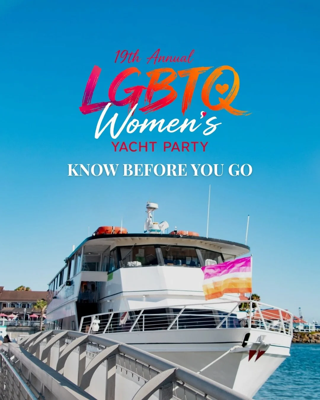 If you&rsquo;re joining us for the 19th Annual LGBTQ+ Women&rsquo;s White Attire Yacht Party in Marina del Rey, this is for you!

Before you slip into your white outfit and celebrate with hundreds of amazing LGBTQ+ women, take a minute to swipe throu