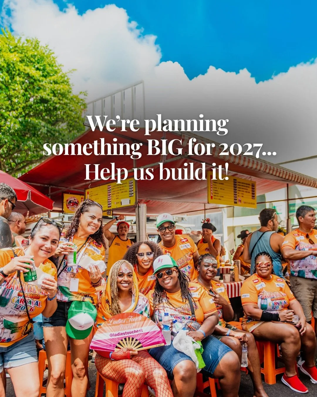 Brazil. The FIFA Women&rsquo;s World Cup. An incredible community of LGBTQ+ women.

We&rsquo;re planning a Ladies Touch Brazil 2027 lesbian group trip, and this time, we want YOU to help shape it.

Which host cities should we visit? How much soccer d