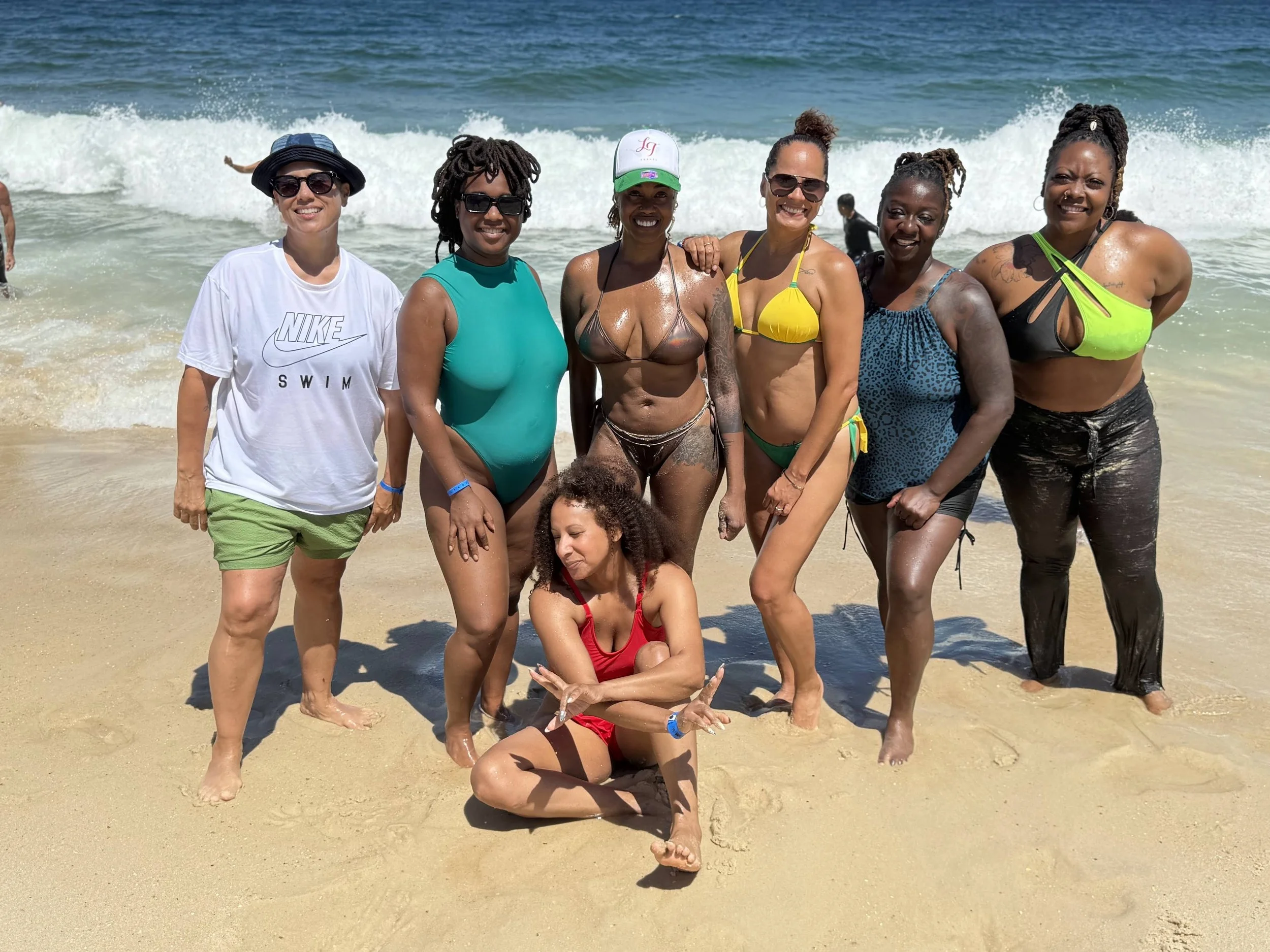 LGBTQ women enjoying Condado Beach in San Juan, Puerto Rico on a Ladies Touch group travel trip