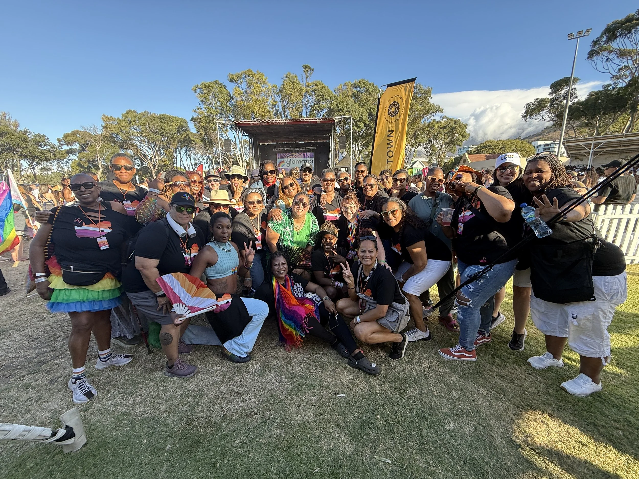LGBTQ women's group at Cape Town Pride festival with Ladies Touch Travel