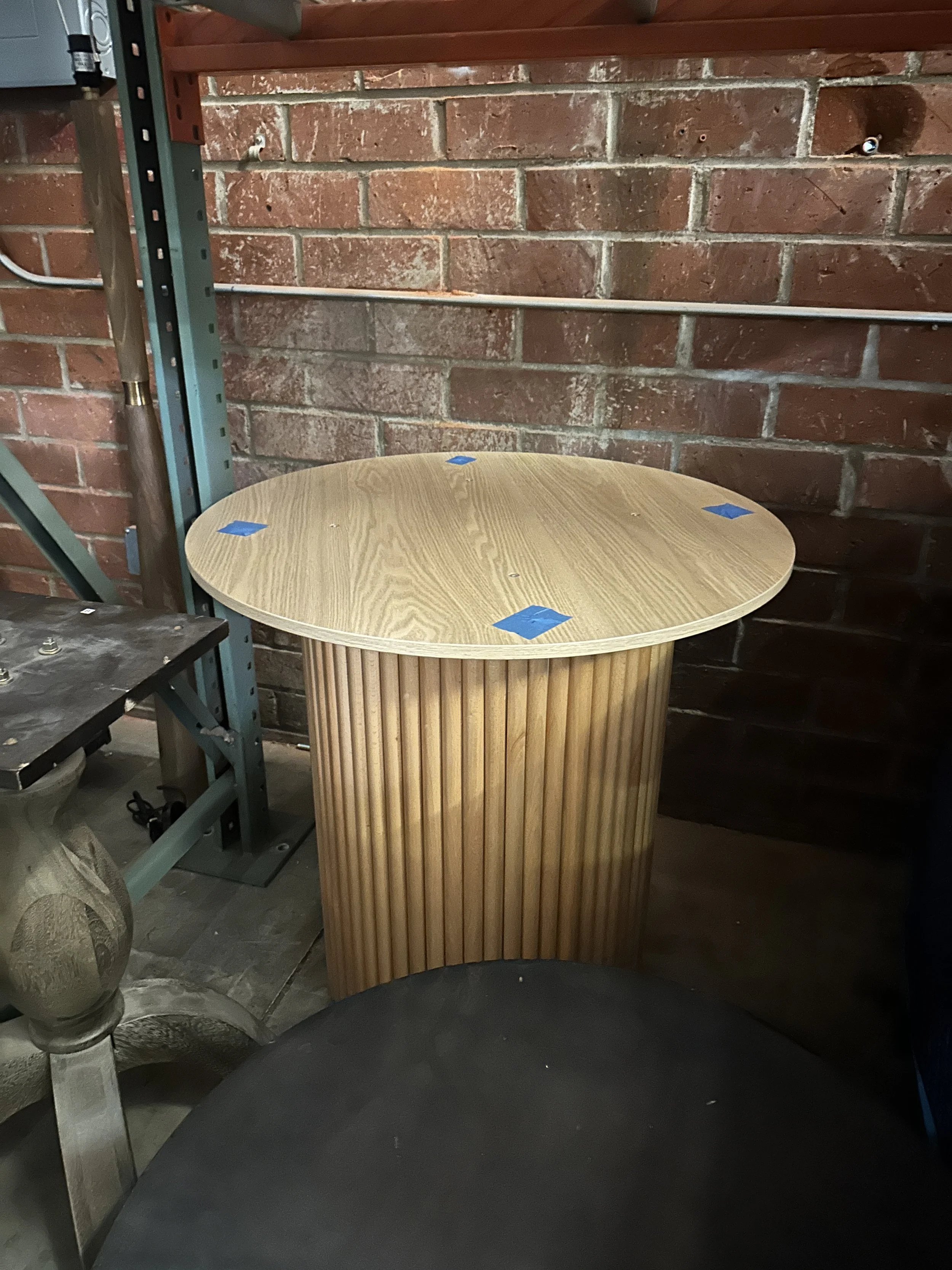 x1 Dining Table - Tabletop diameter is 47.5" (Tabletop not photographed)