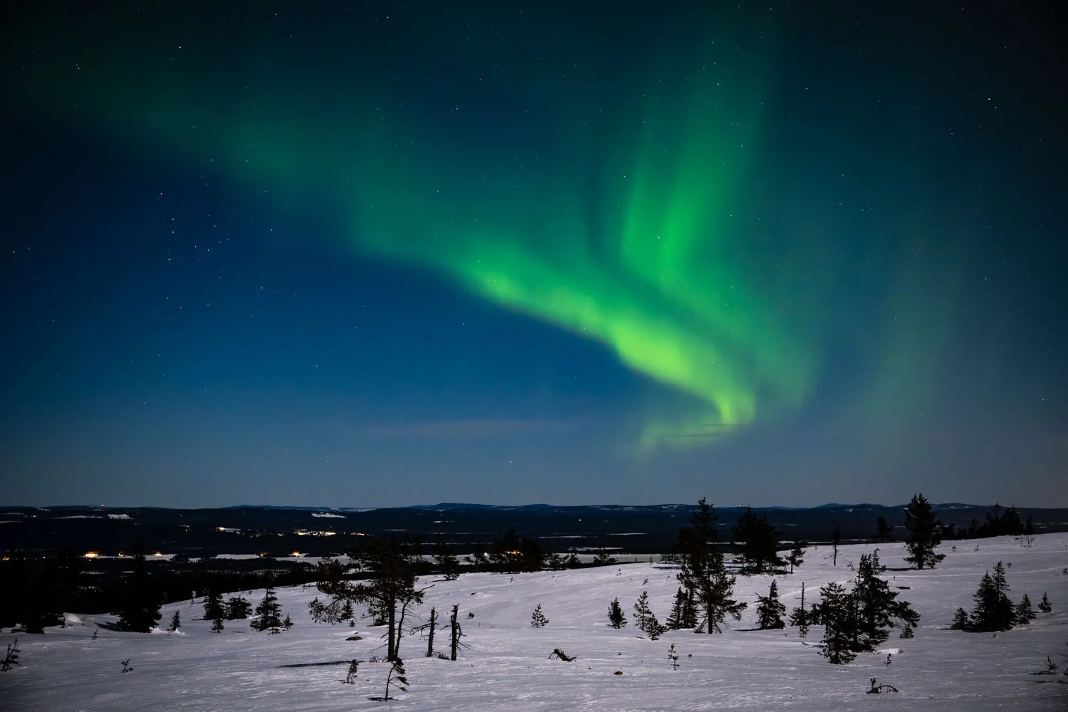 Nordlichter über Lappland