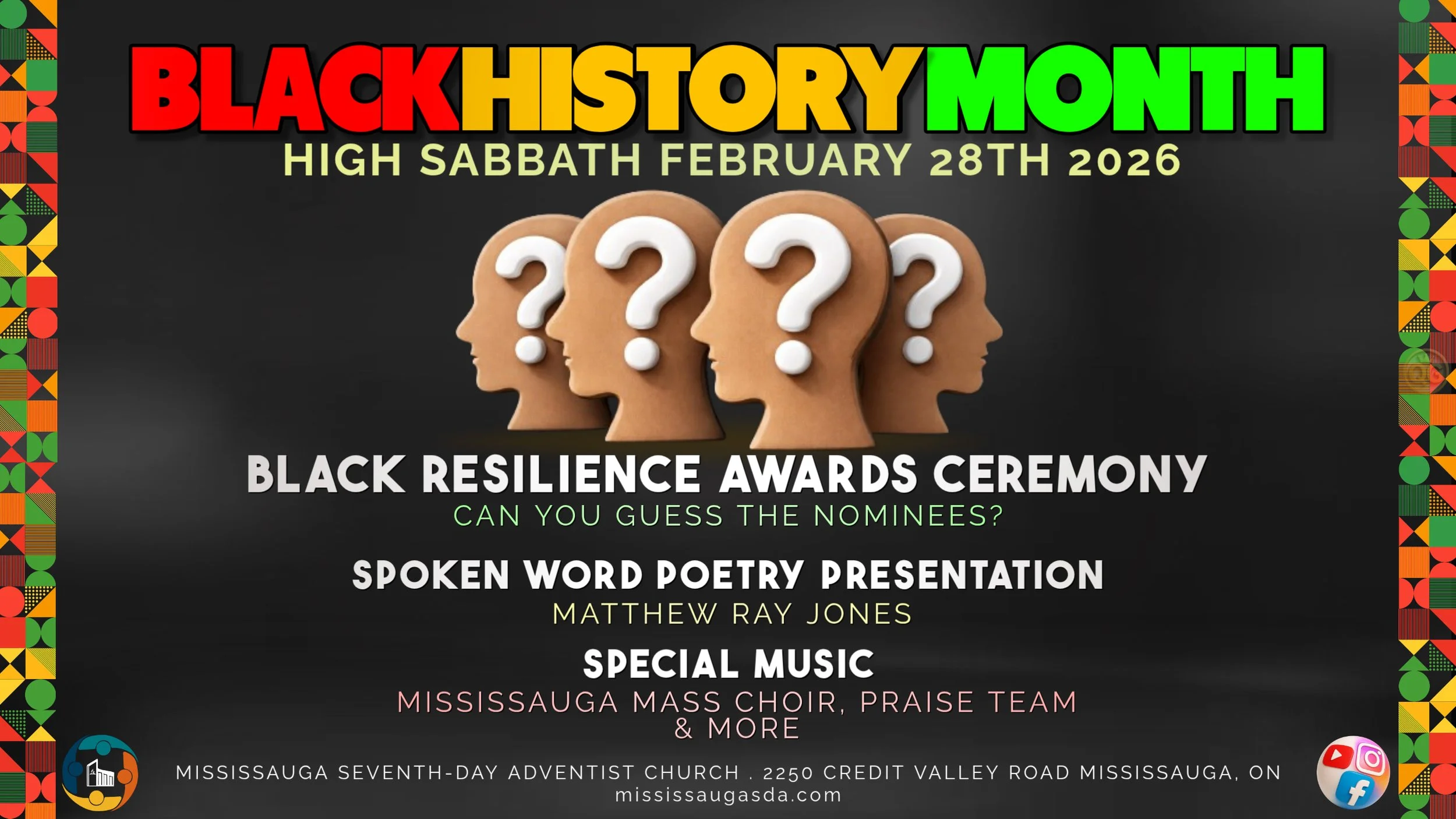 High Sabbath - Black History Month