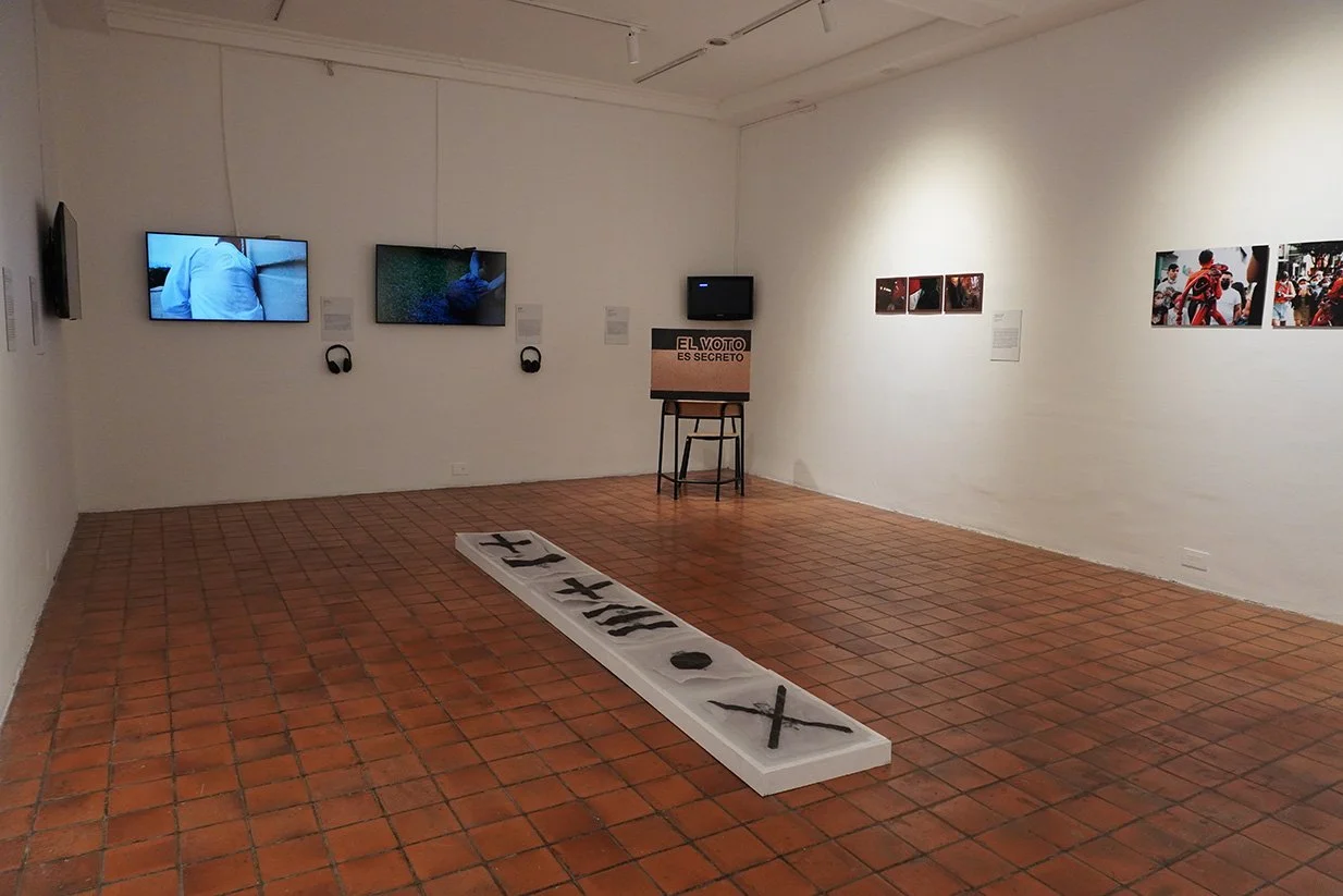 Vistas generales de la exposición Te odio, Centro Cultural de España, Costa Rica