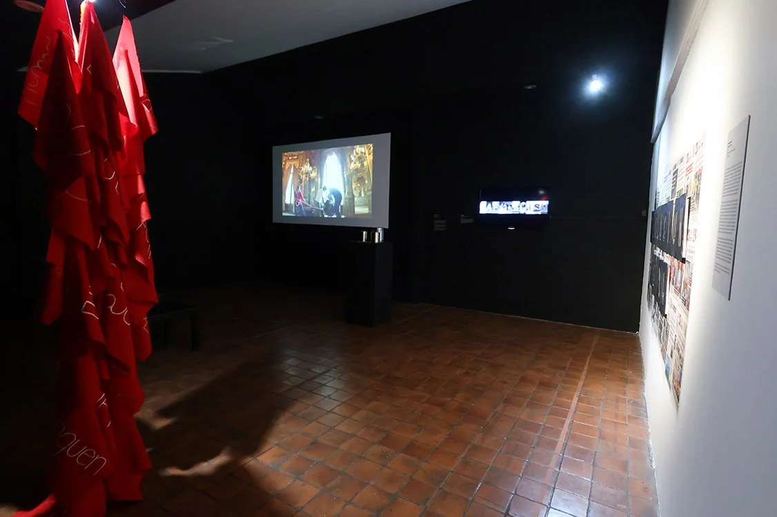 Vistas generales de la exposición Te odio, Centro Cultural de España, Costa Rica