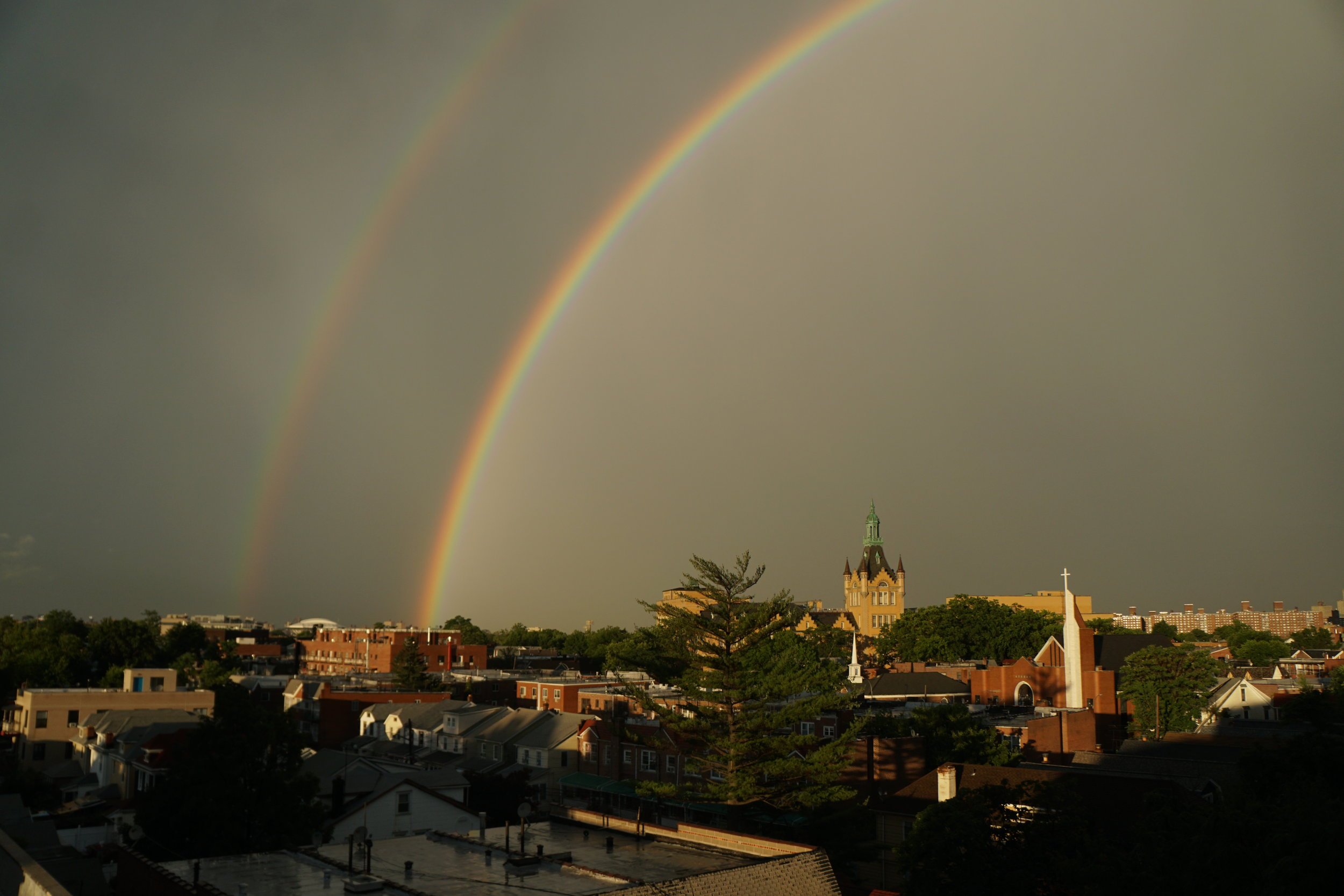 Rainbow (the view from James House).JPG