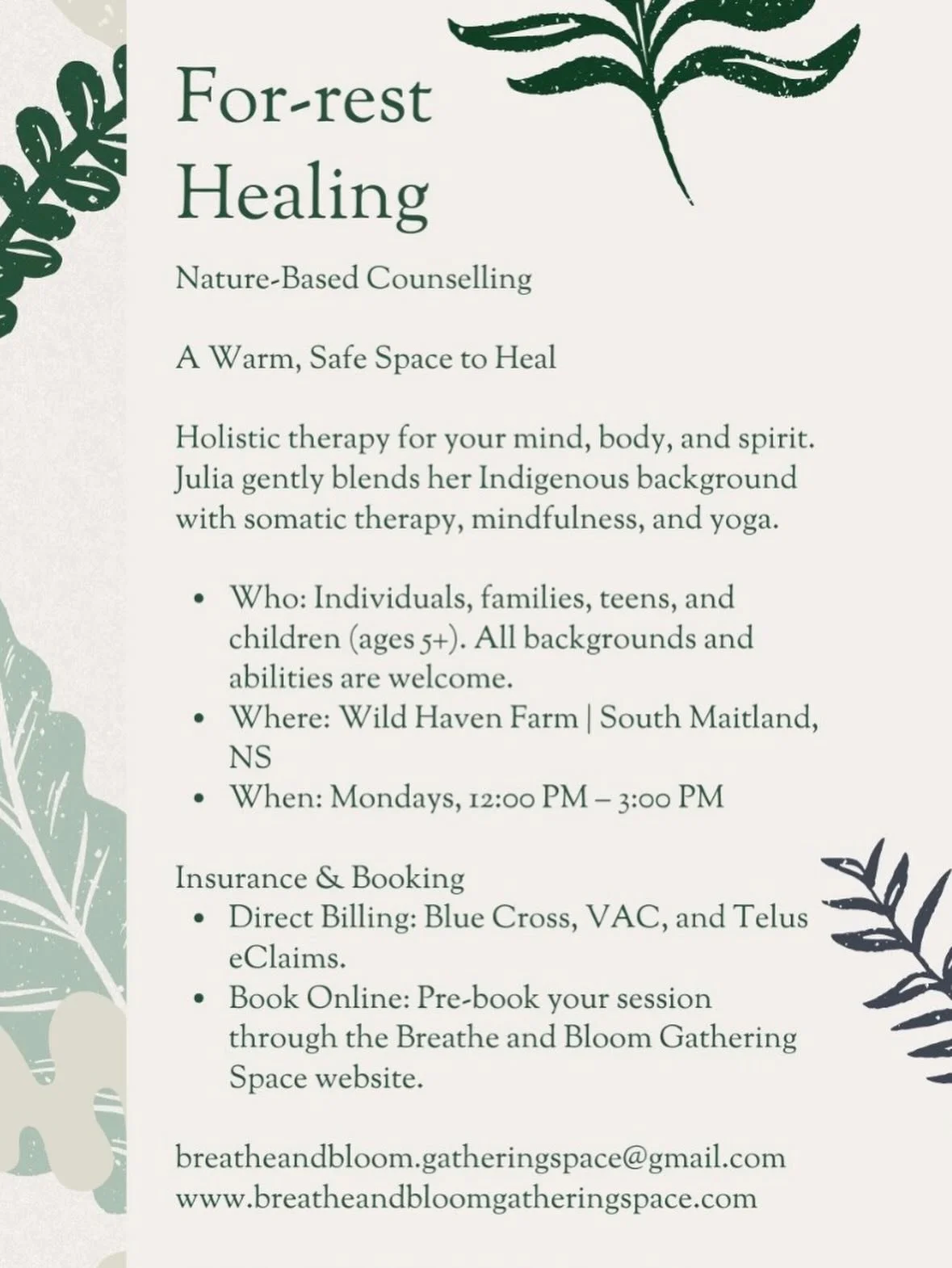 If you visit us often, you&rsquo;ll know how much we love connection to nature and the incredible health benefits of Forest Bathing 🌱 

We are so honoured to welcome and host @breatheandbloom.gatheringspace at the farm for such beautiful and importa