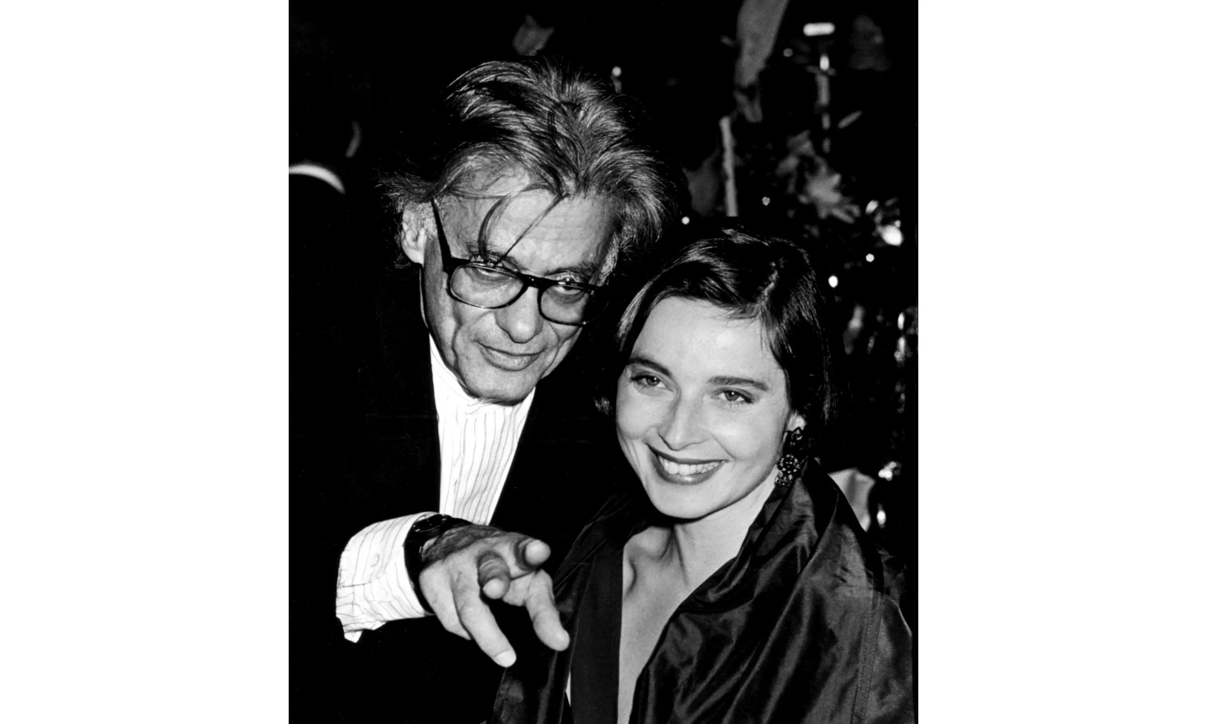 Richard Avedon & Isabella Rossellini, NYC 1989 © Ron Galella