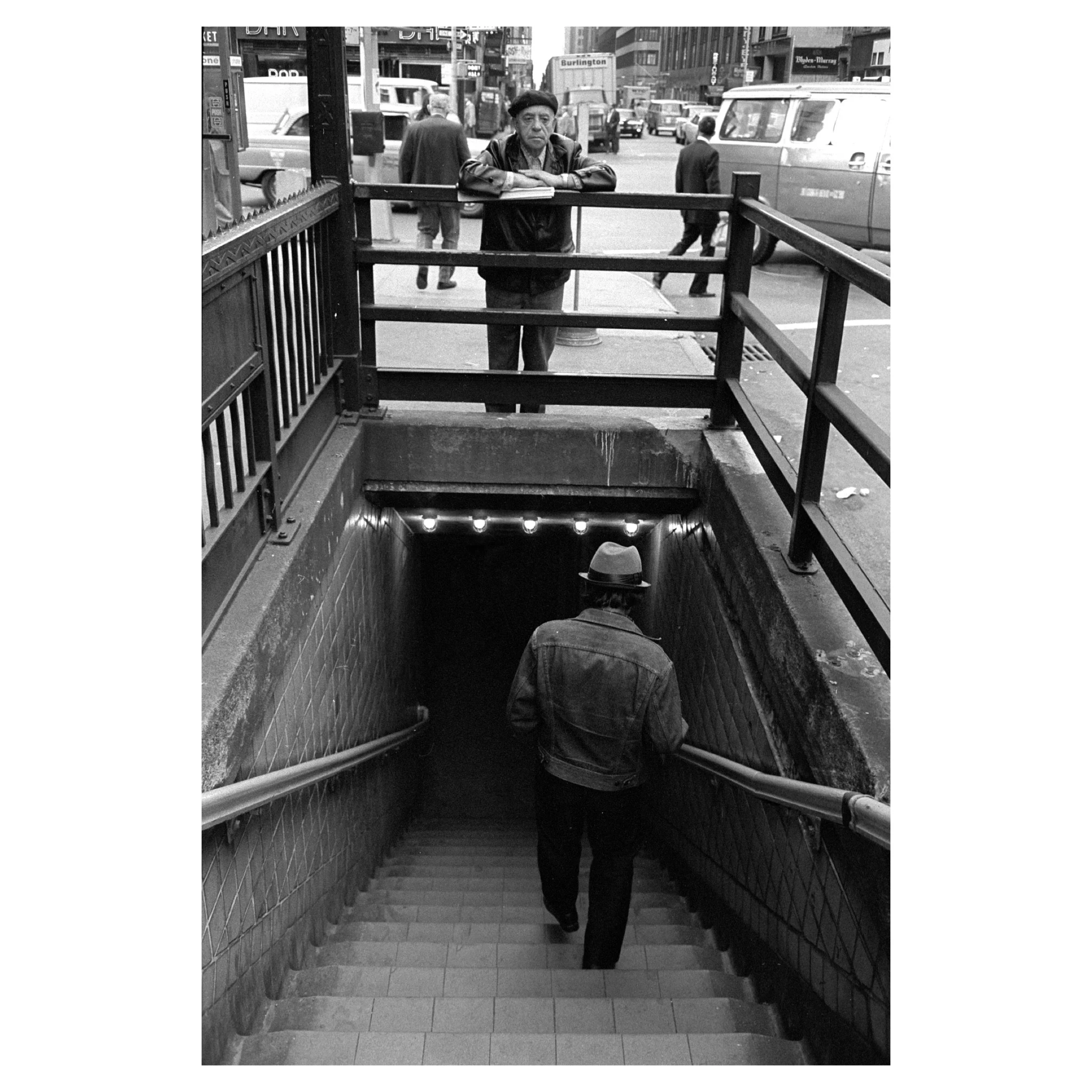 Subway Descent, New York, NY, 1975 © Patrick D. Pagnano