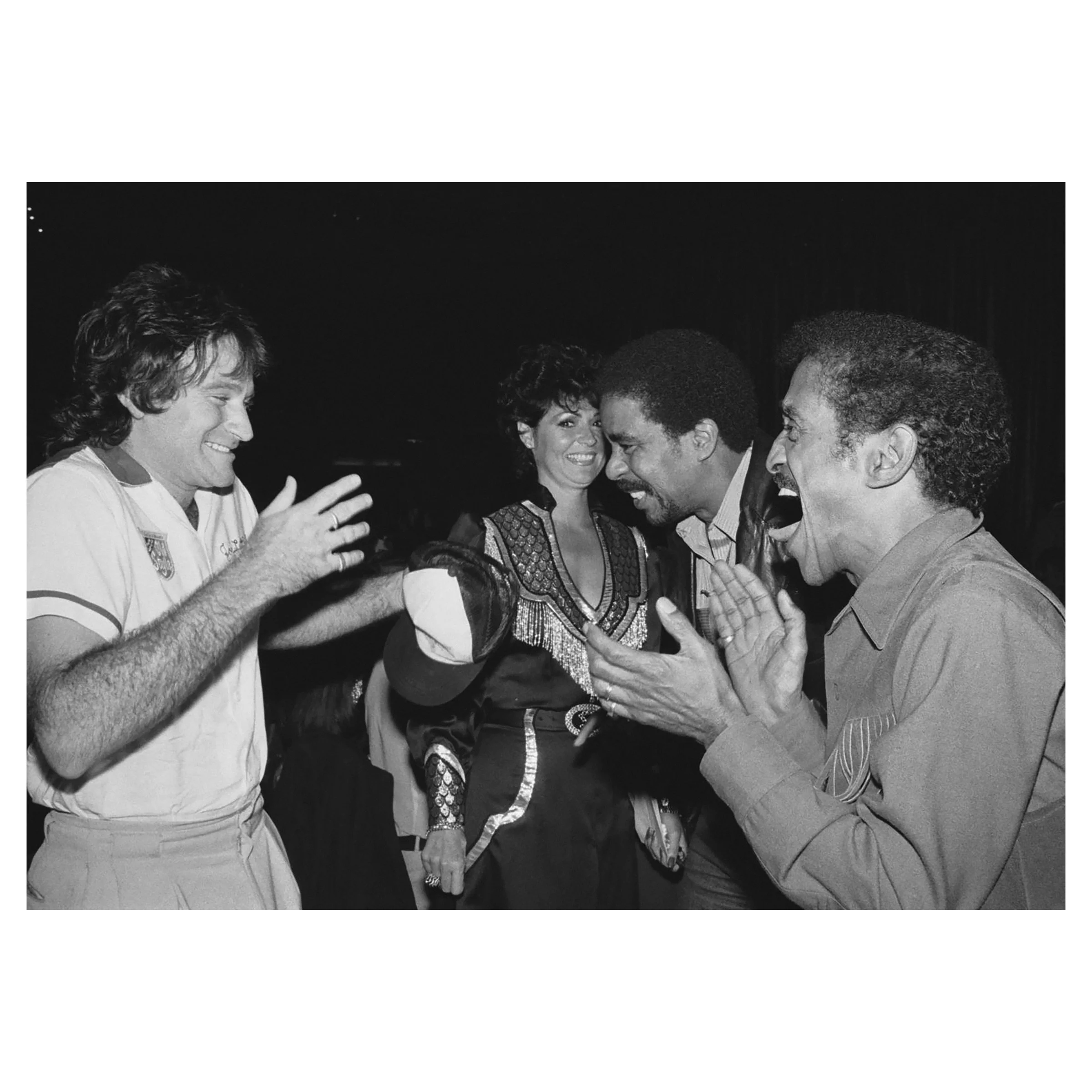Robin Williams, Richard Pryor, & Sammy Davis Jr. at the 26th Annual SHARE Boomtown Gala, Hollywood Palladium, Los Angeles, May 19th, 1979 © Jim Frank