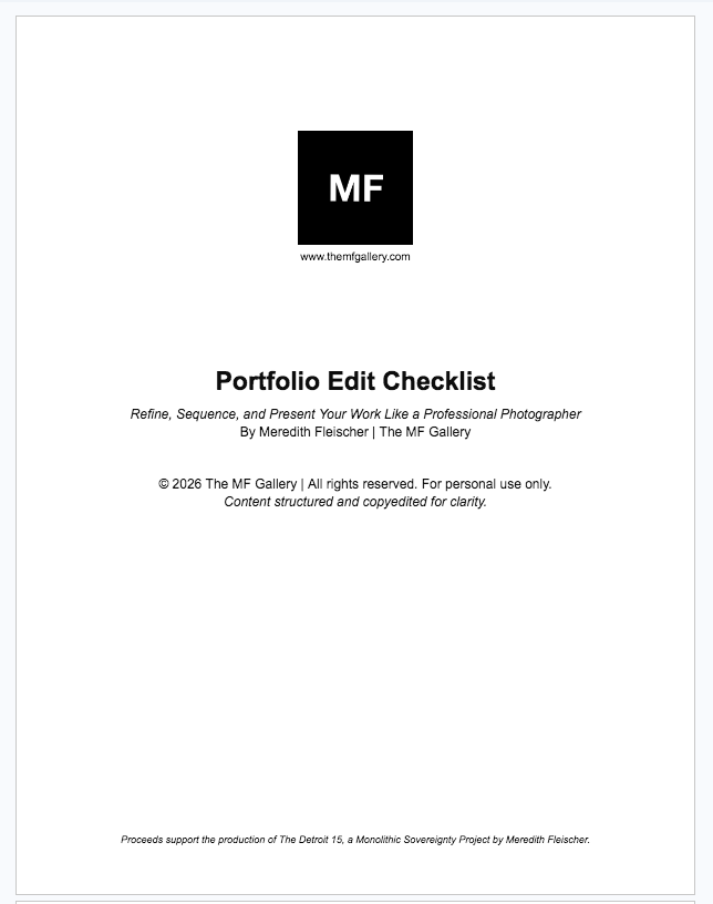 Portfolio Edit PDF - Cover_The MF Gallery-Meredith-Fleischer-2026.png