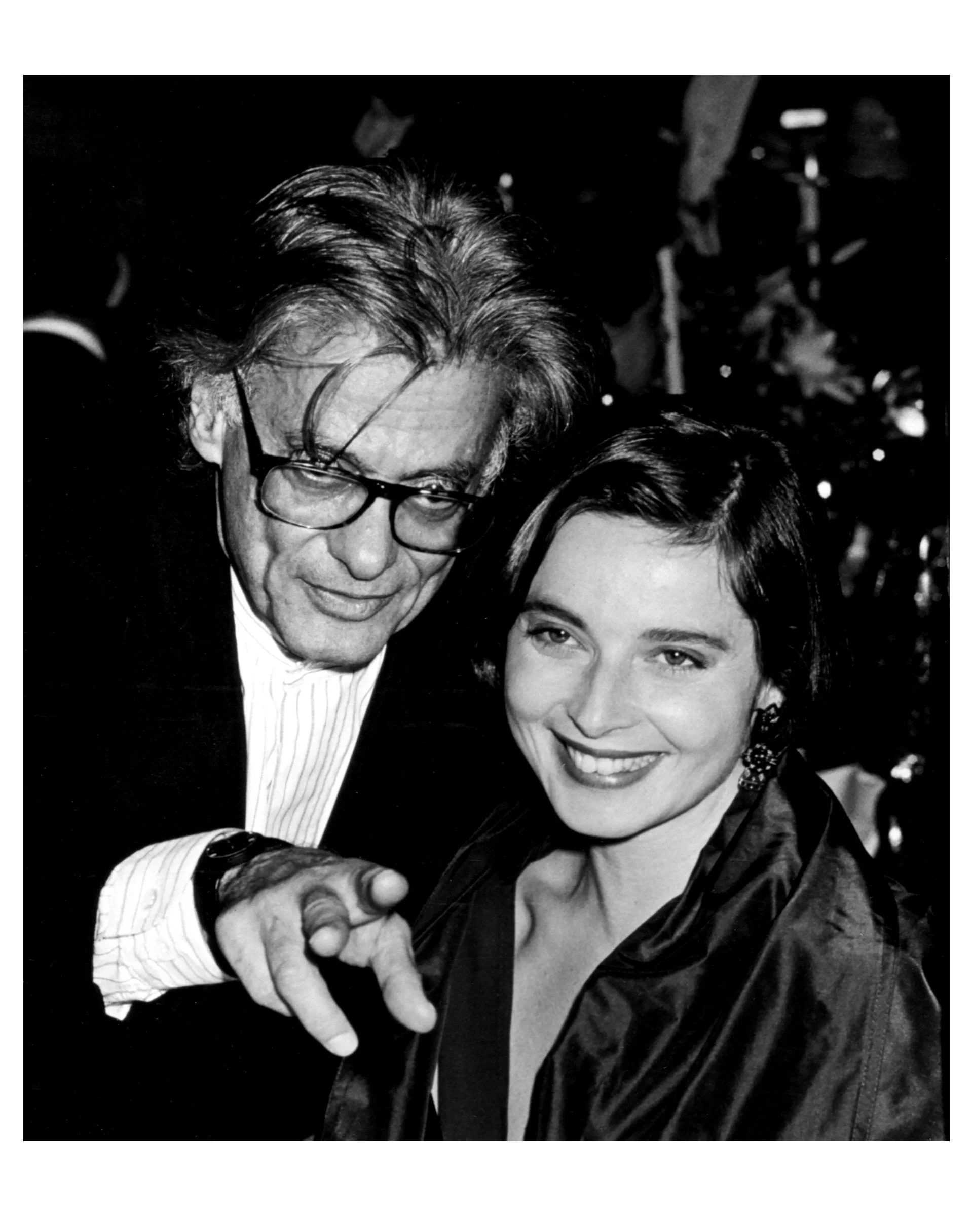 Richard Avedon & Isabella Rossellini, NYC 1989 © Ron Galella
