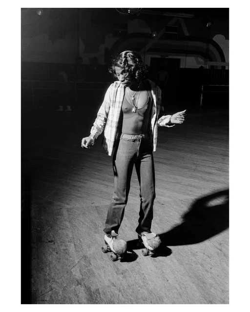 Empire Roller Disco (R937), Brooklyn, NY, 1980 by Patrick D. Pagnano. Open edition fine art portrait capturing 1980s NYC roller disco fashion and subculture.