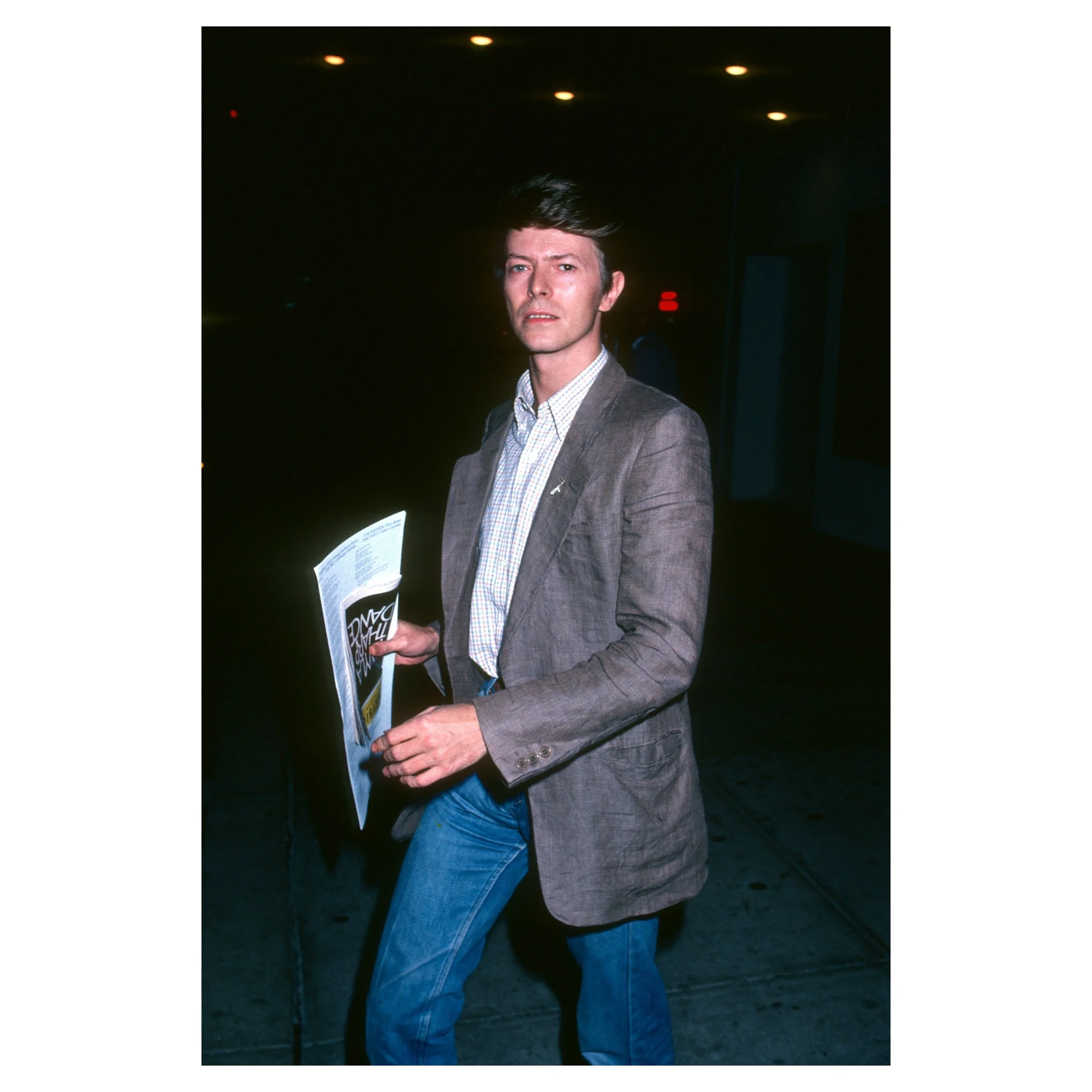 David Bowie during Twyla Tharp Dance Company Performance at Winter Garden Theater, New York City, September 23, 1981 © Ron Galella