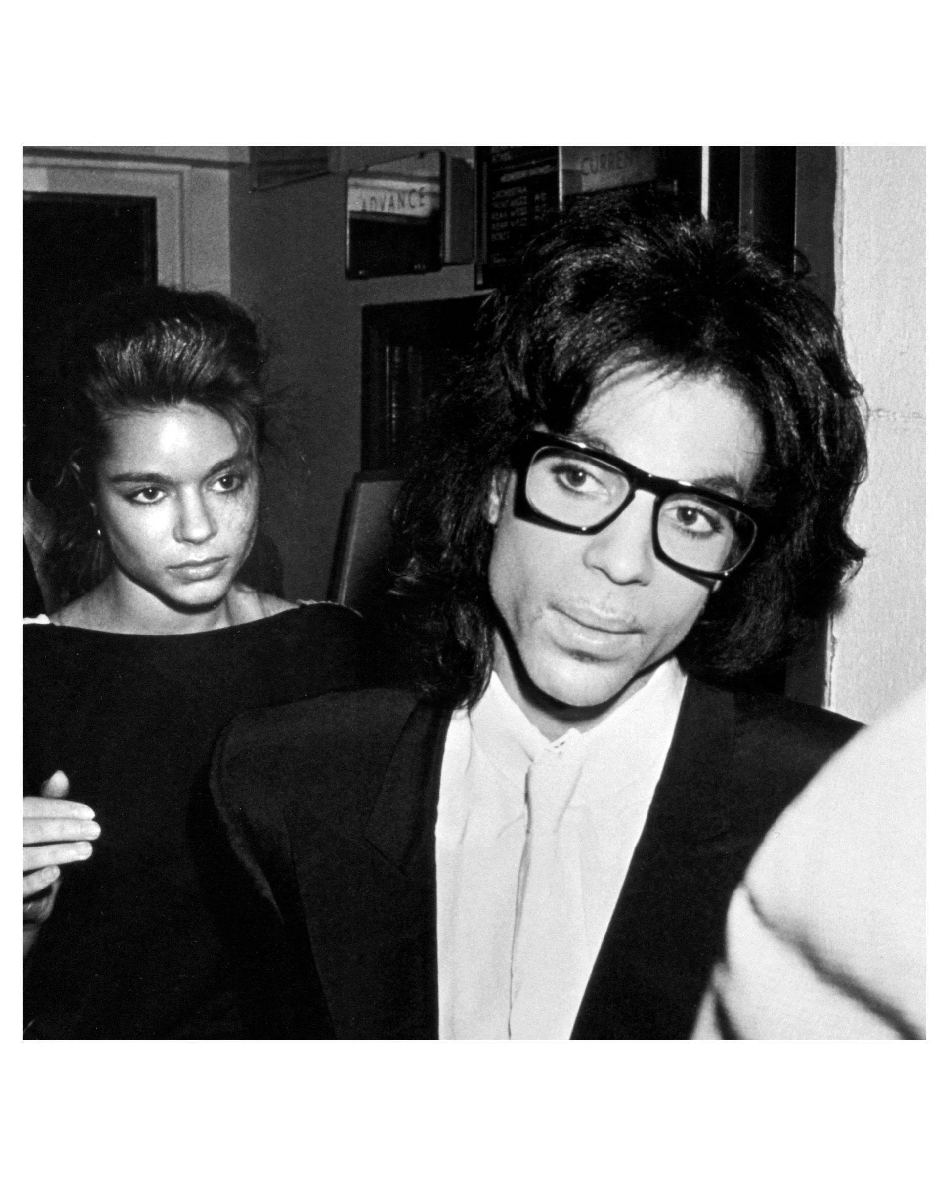 Prince and date attending a performance of "Madame Butterfly" on September 21, 1988 at the Eugene O'Neill Theater, New York City © Ron Galella | Fine Art Print