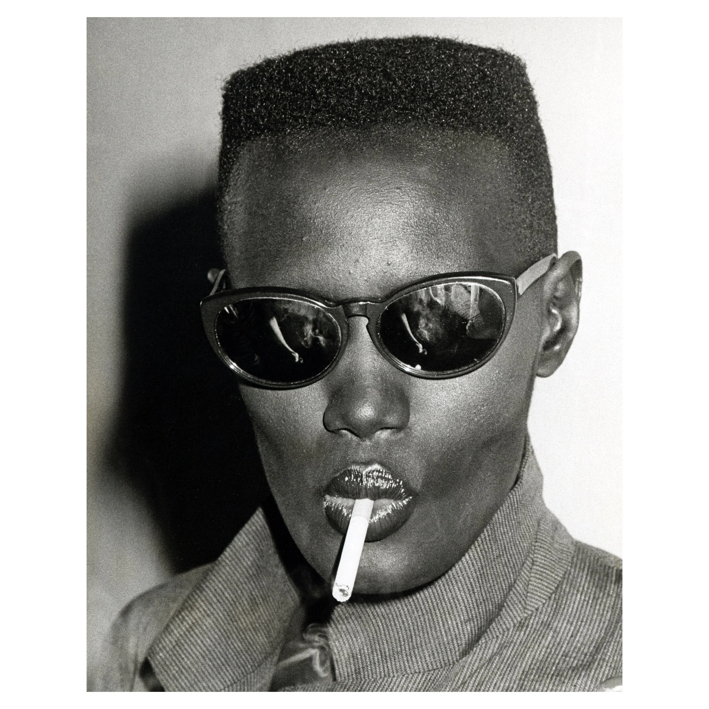 Grace Jones, Black Leatherette Album Premiere Party, Bond's Club, New York City, June 9, 1980 © Ron Galella