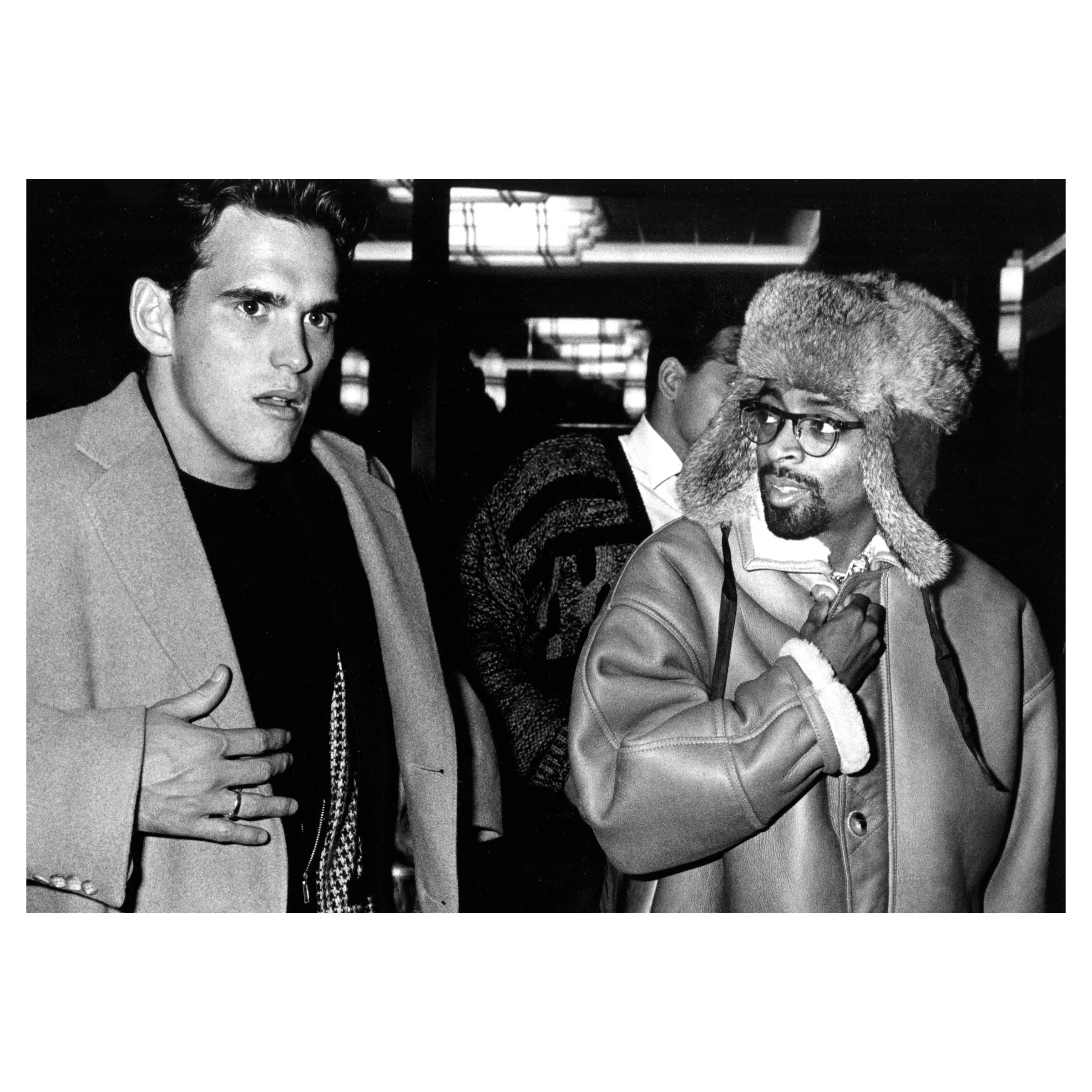 Matt Dillon and Spike Lee during "We're No Angels" New York Premiere at The Morgan Hotel, New York City, December 13, 1989 © Ron Galella