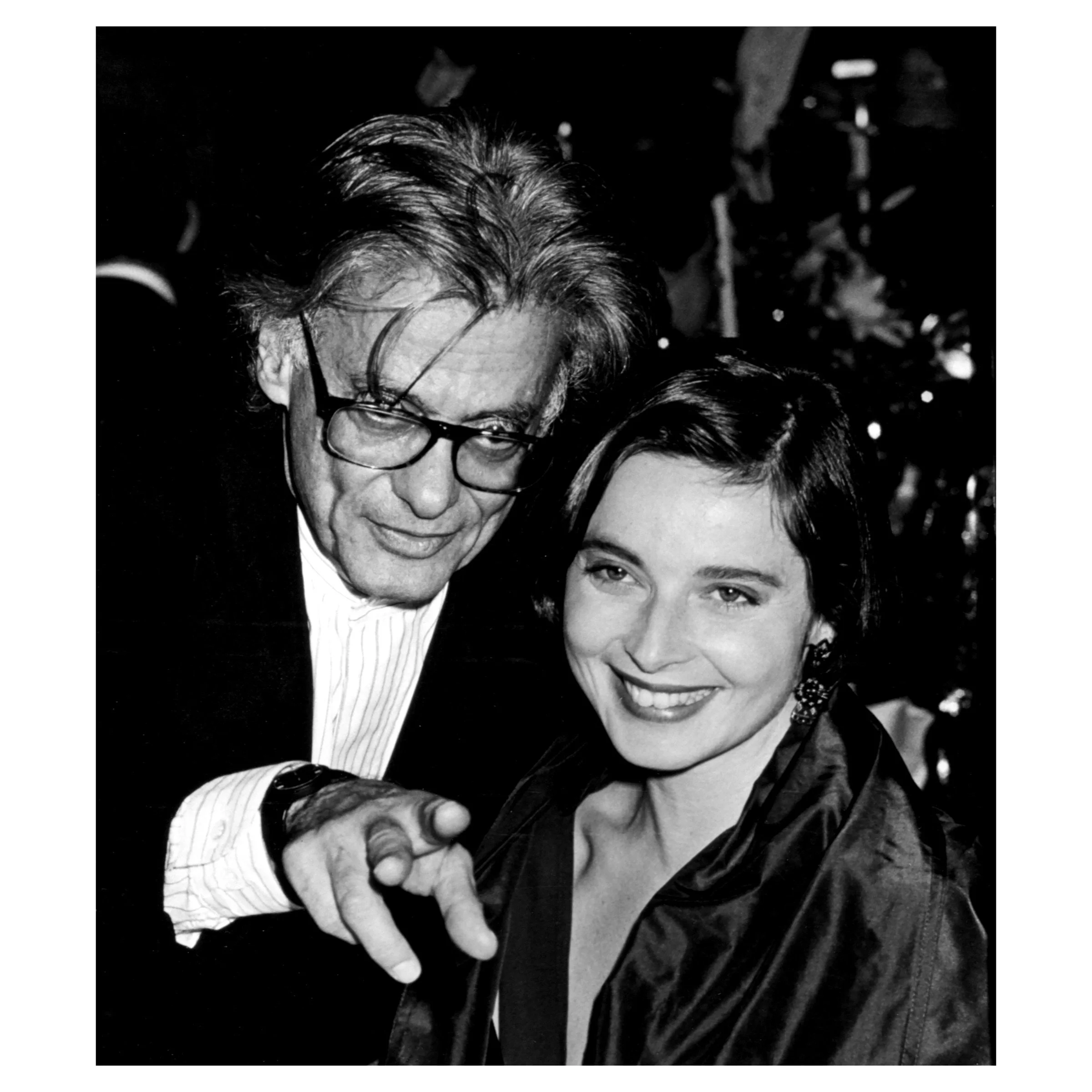 Richard Avedon and Isabella Rossellini, The Fashion Group International's 6th Annual Night of 100 Stars, New York City, 1989 © Ron Galella