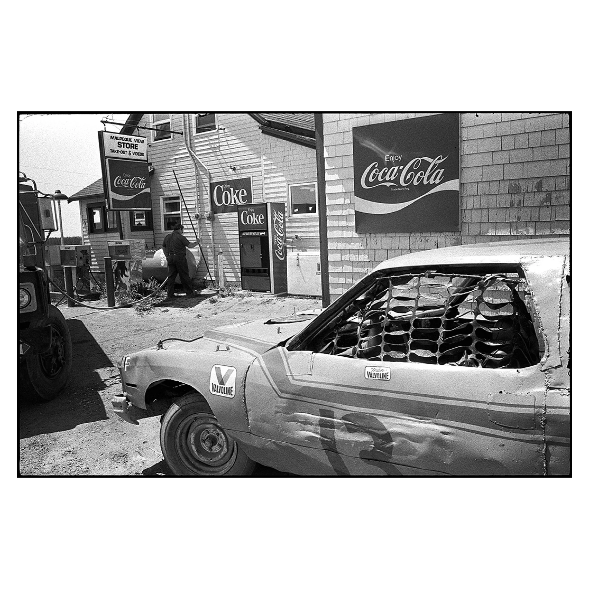 Stock cars and Coca Cola, Malpeque Bay, Prince Edward Island, 1988 © Dave Green