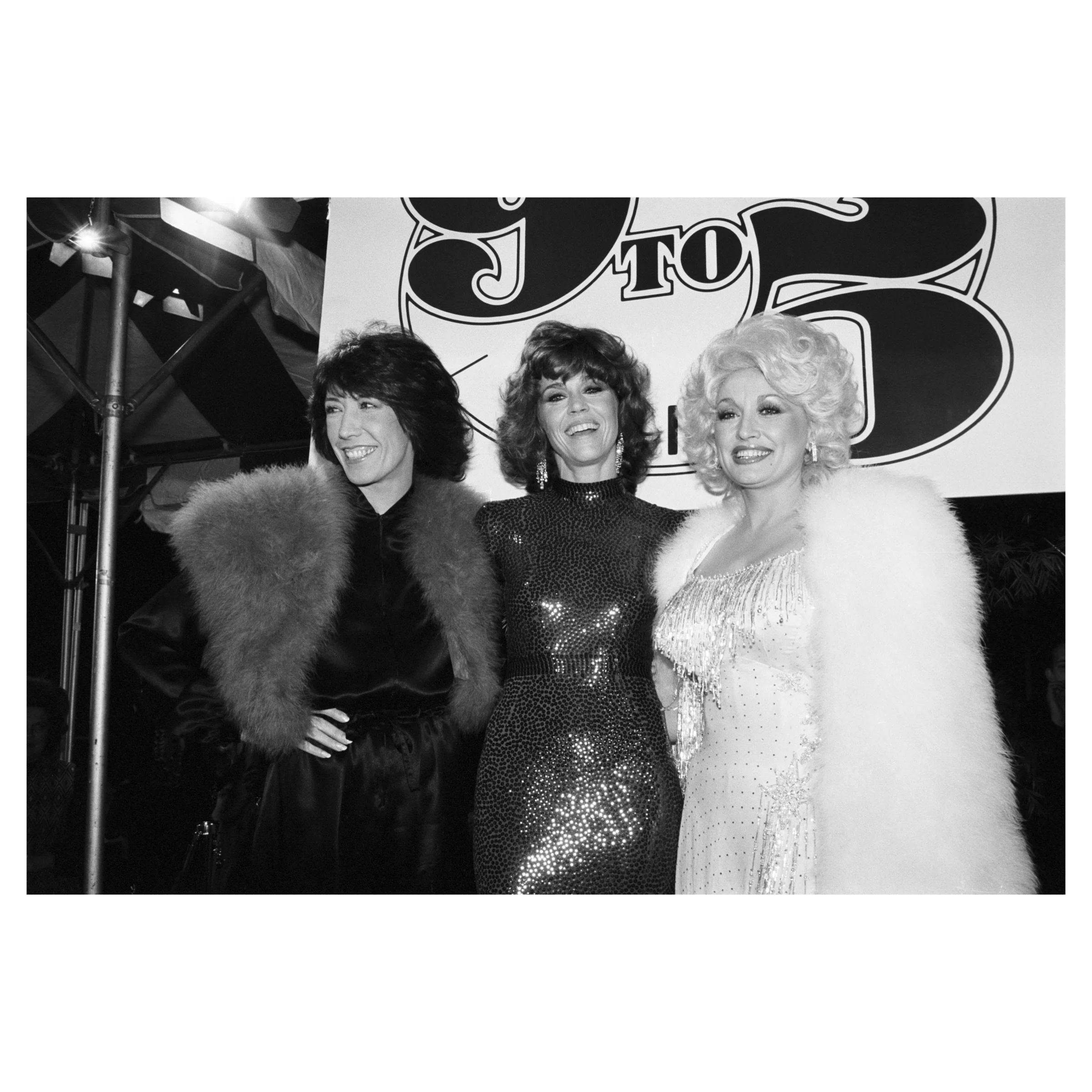 Lily Tomlin, Jane Fonda, & Dolly Parton at the Hollywood Premiere of 9 to 5, December 12, 1980 © Jim Frank