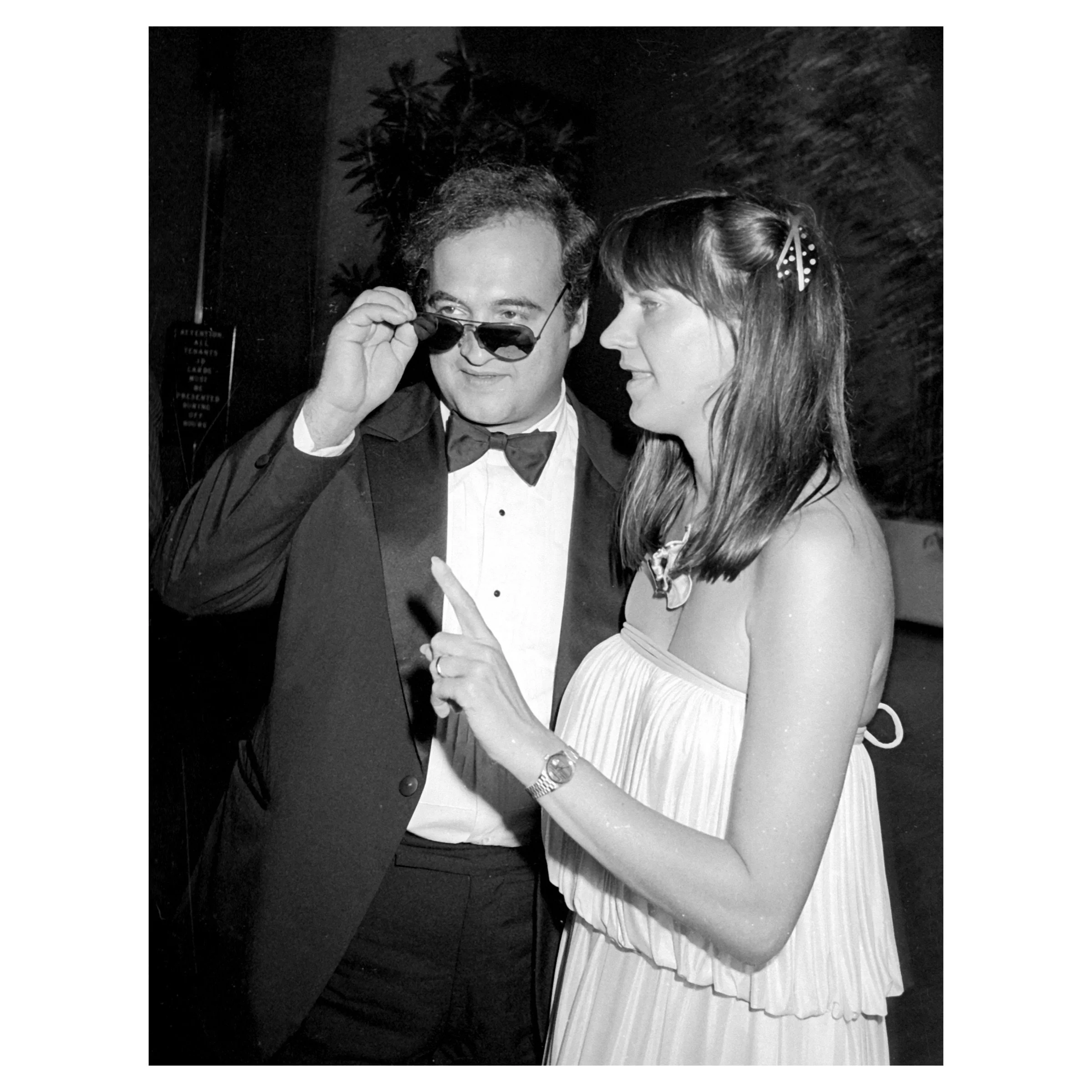 John Belushi and Wife during Dinner Dance Honoring "New York, New York" Hosted by Halston at Olympic Towers in New York City, 1981 © Ron Galella