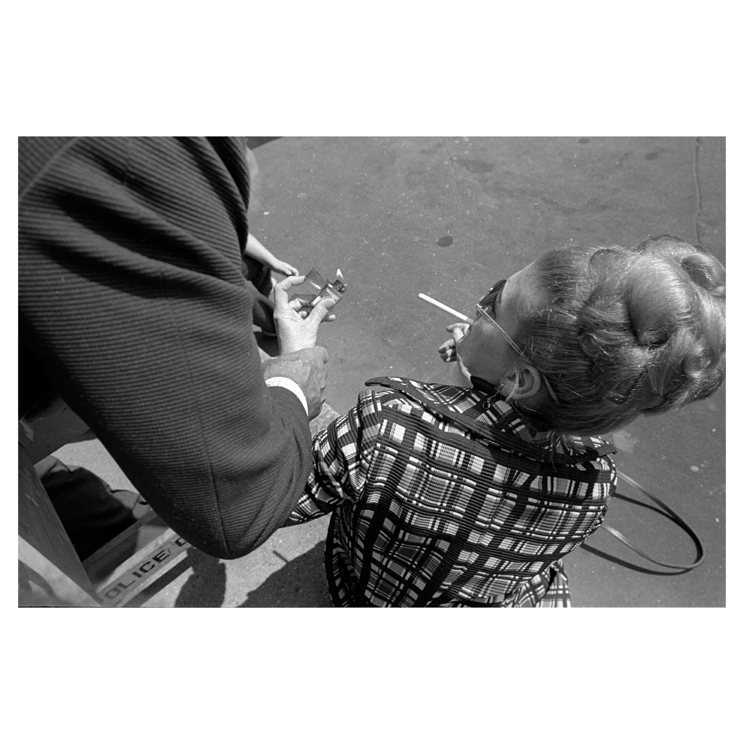 A smoke, Greek Parade New York, NY, 1975 © Patrick D. Pagnano