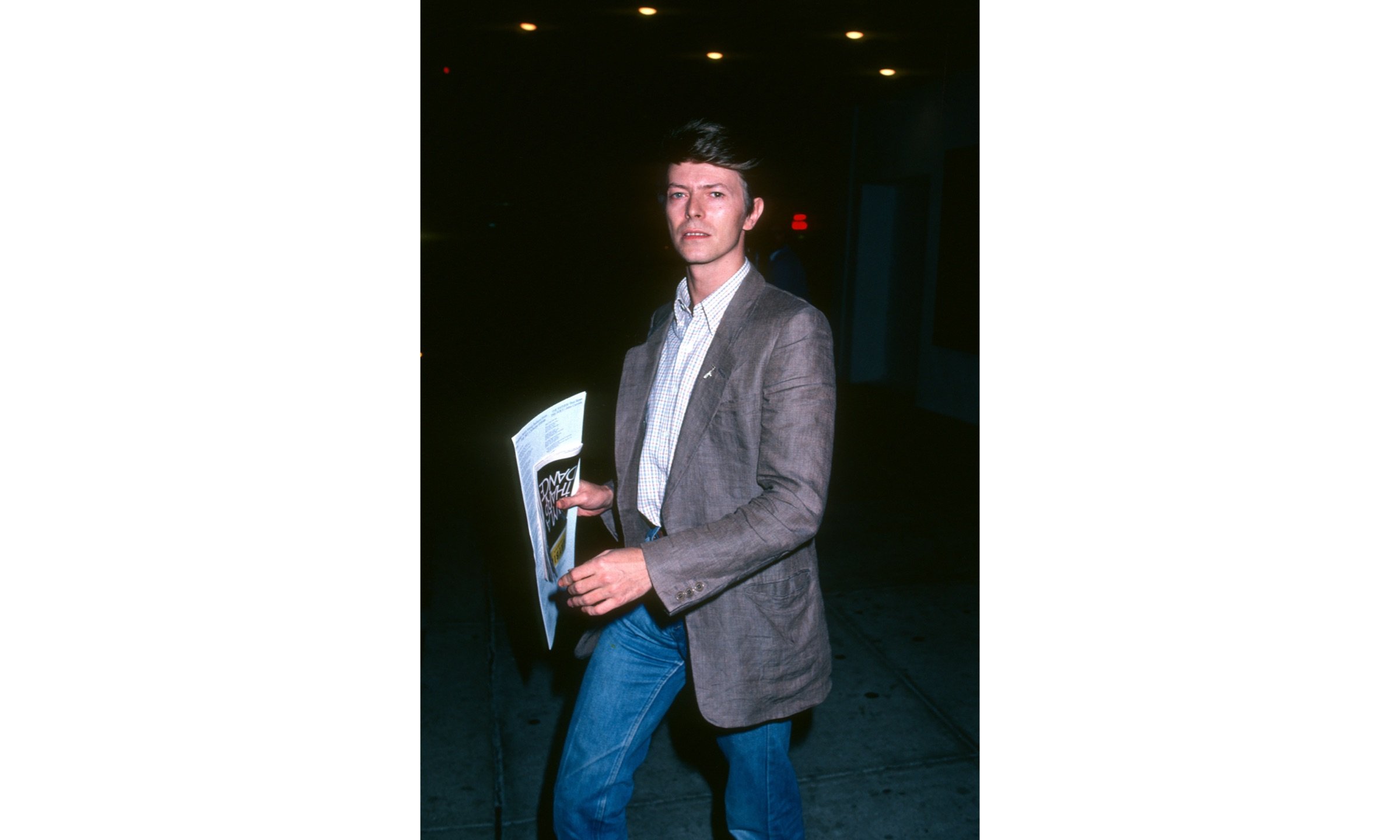 David Bowie at Twyla Tharp Dance Company Performance, Winter Garden Theater, NYC 1981 © Ron Galella