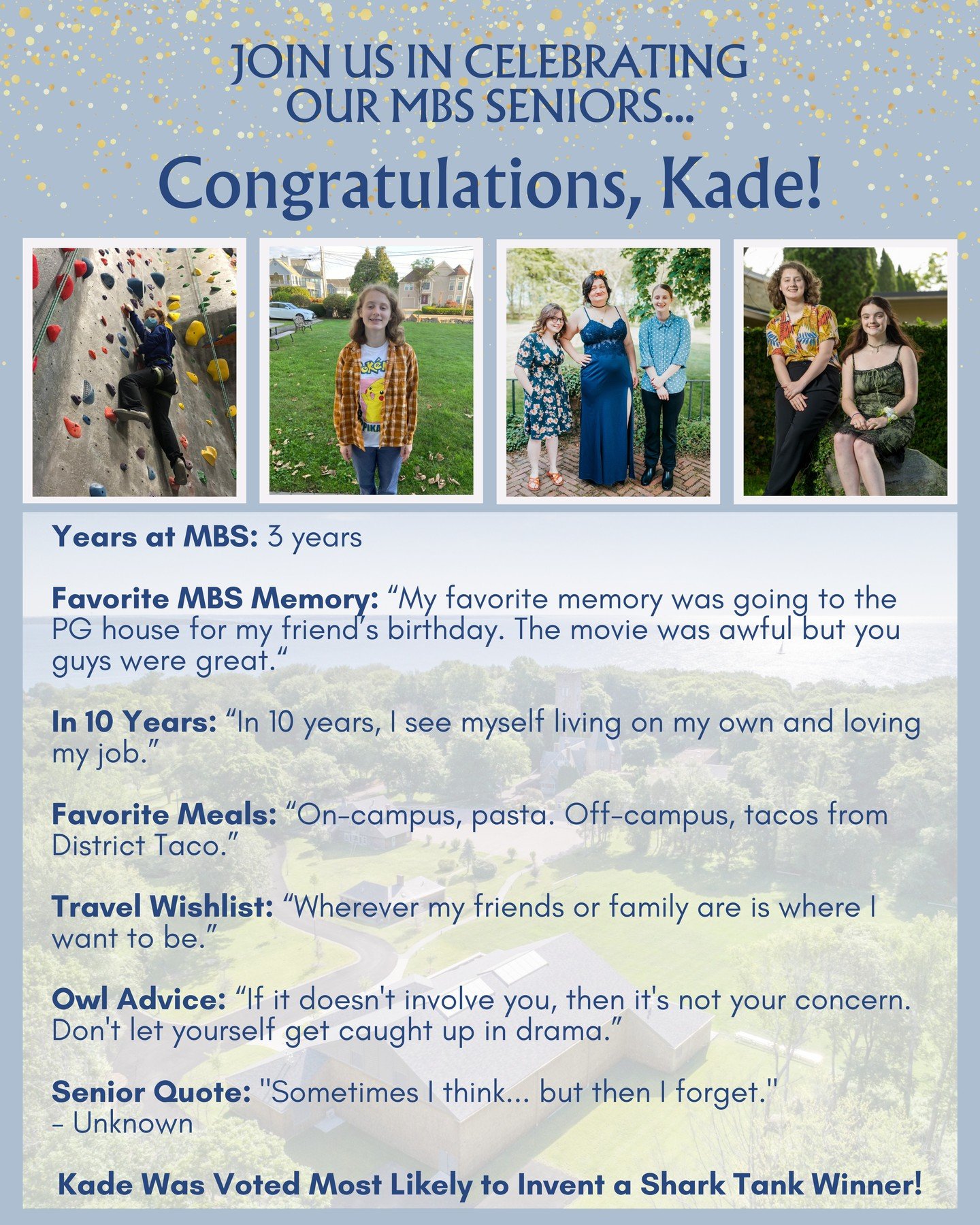 Join us in Celebrating our Seniors! Congratulations Kade! 🎓🌟🦉 #Classof2024 #SeniorSpotlight