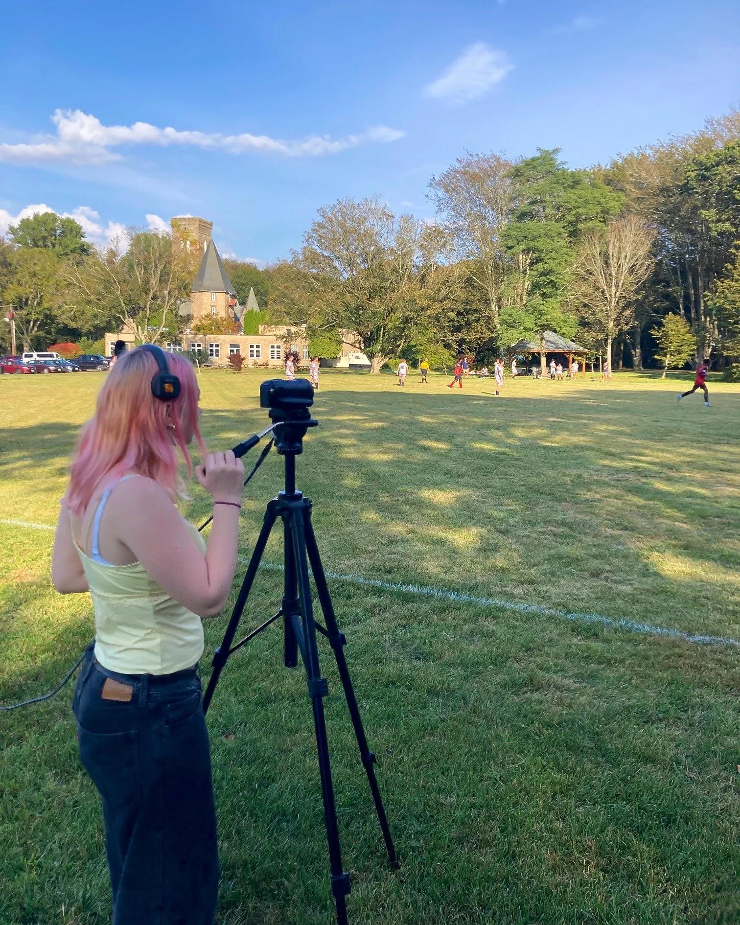 Students in action &mdash; on the field and behind the camera. ⚽️🎥 #LifeAtMiddlebridge #FindYourPassion